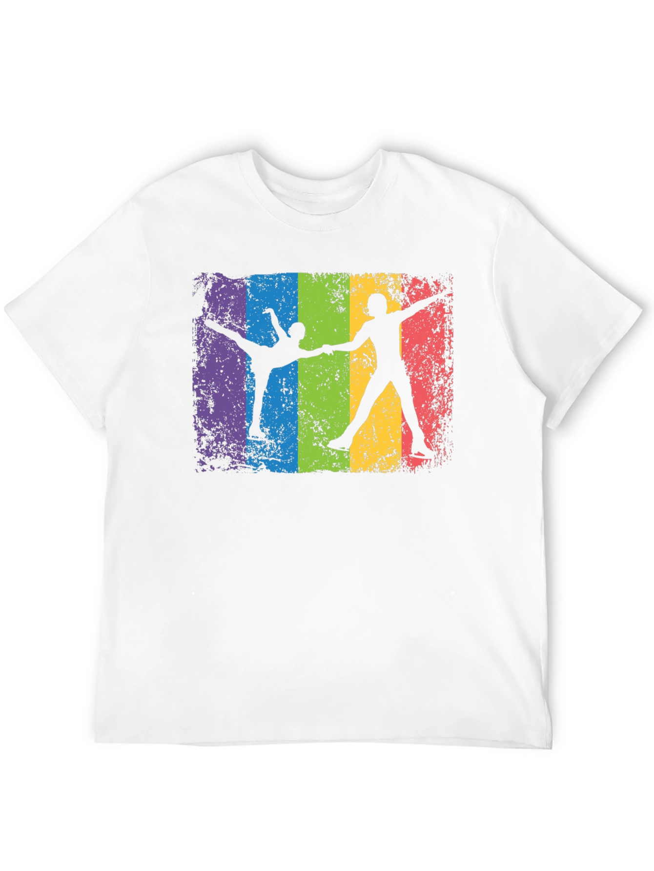 Rainbow Ice Skating T-Shirt