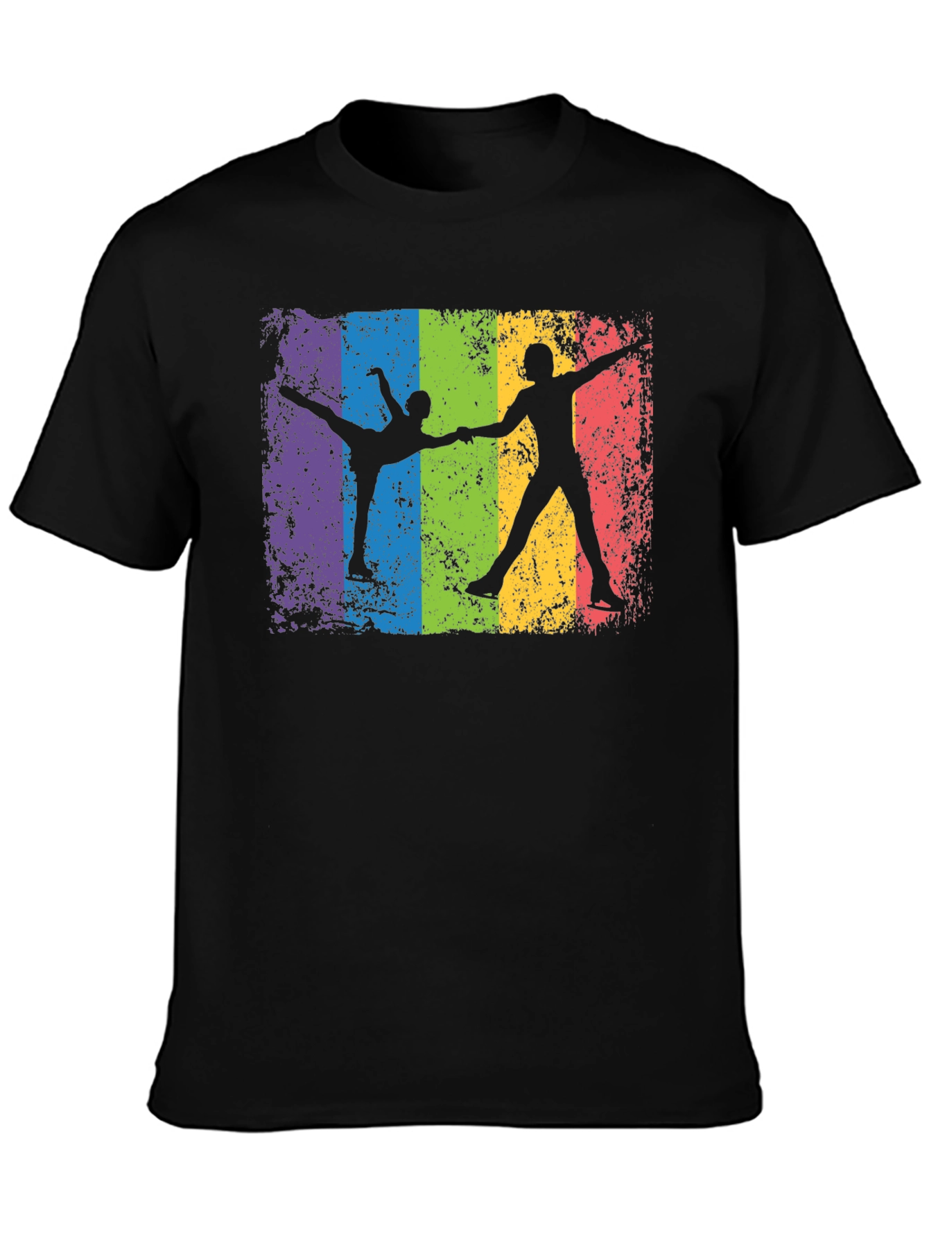 Rainbow Ice Skating T-Shirt
