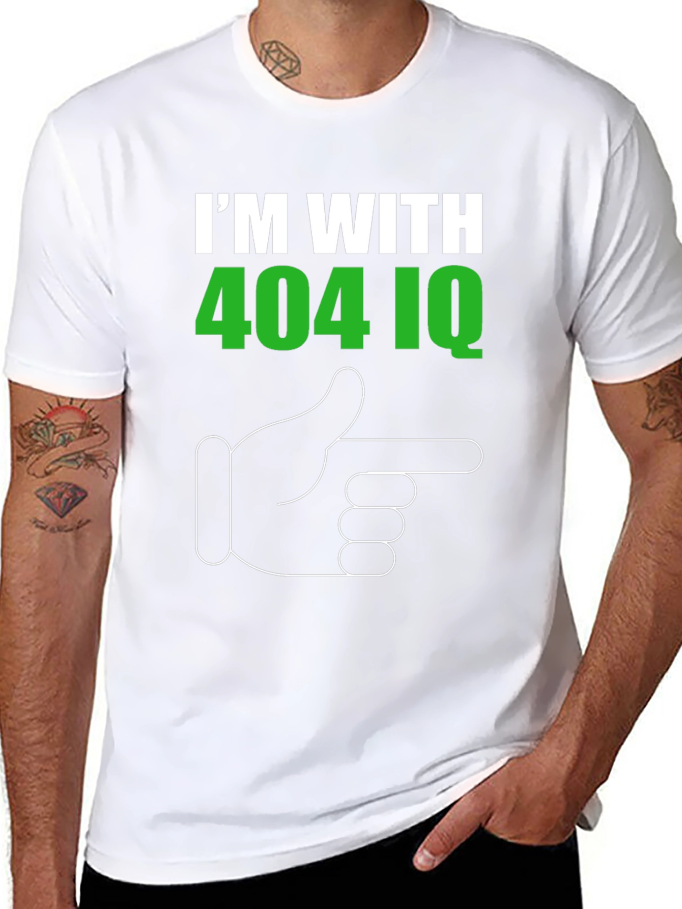 Im With 404 IQ Graphic Tee