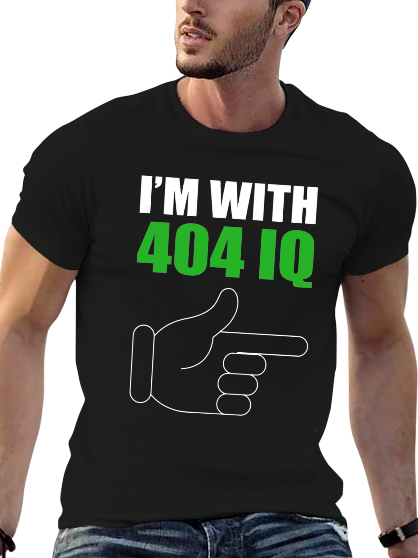 Im With 404 IQ Graphic Tee