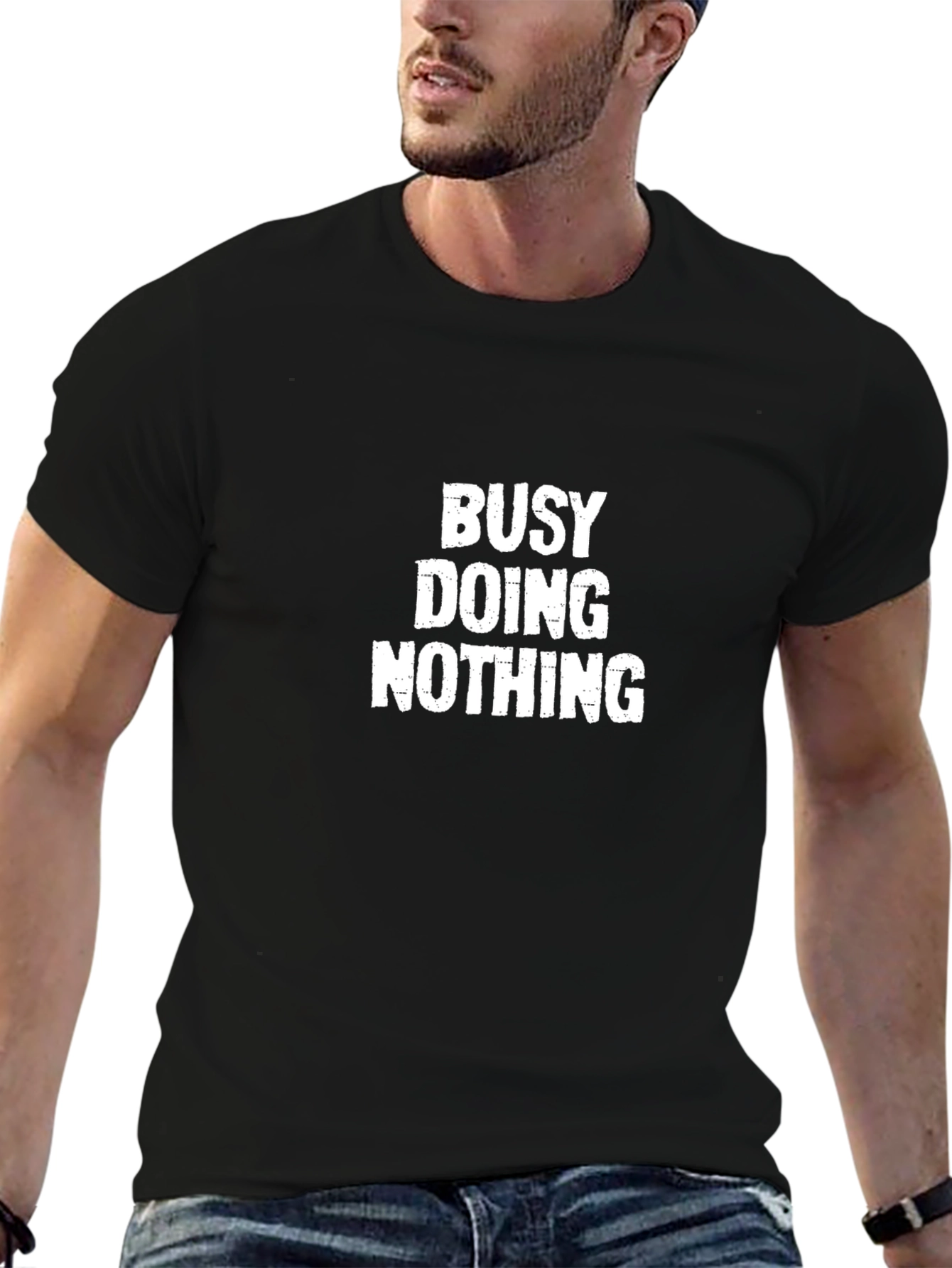Busy Doing Nothing Graphic T-Shirt