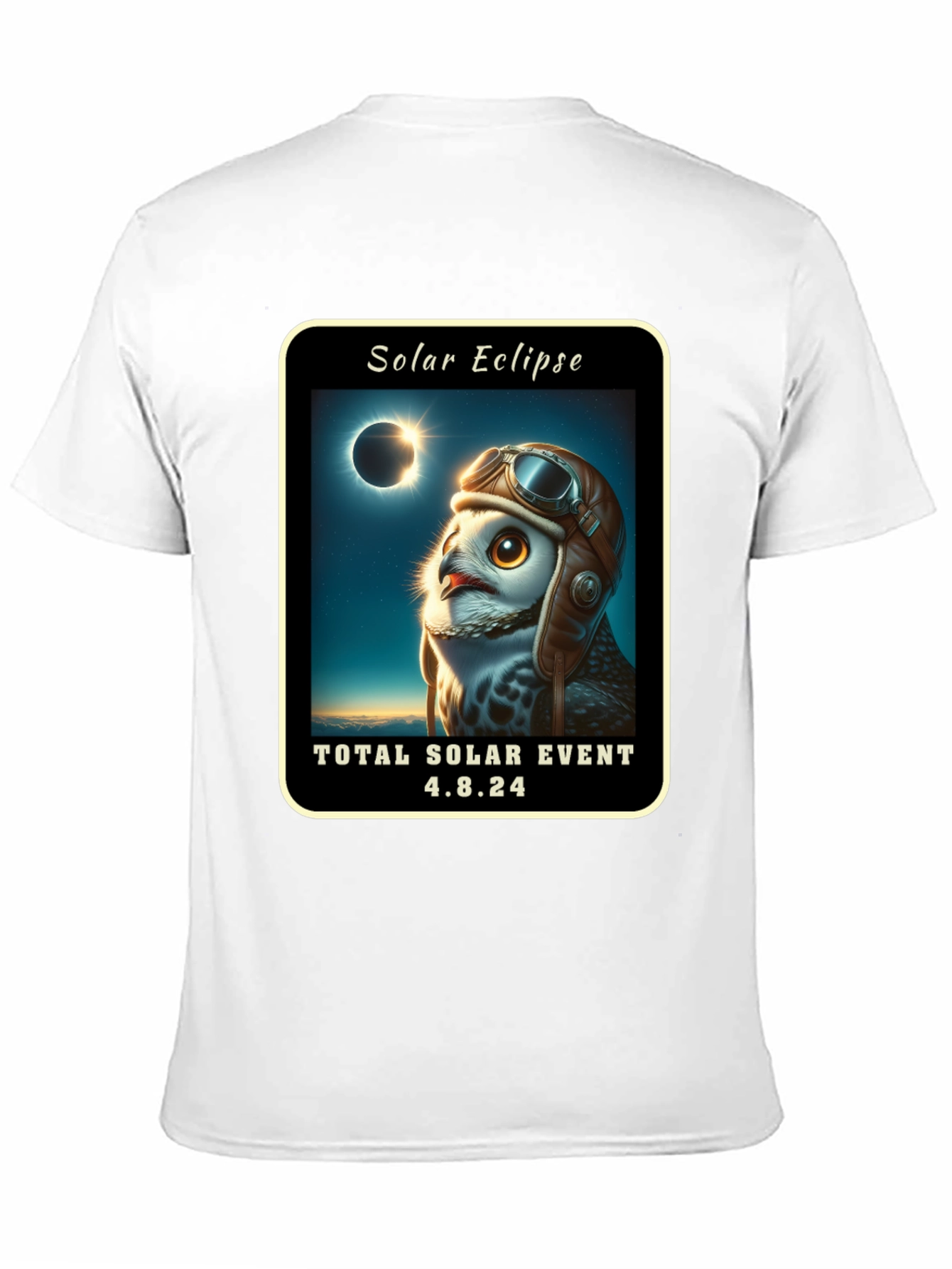 Solar Eclipse Owl T-Shirt 4.8.24