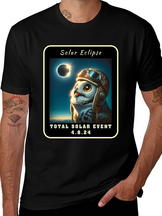 Solar Eclipse Owl T-Shirt 4.8.24