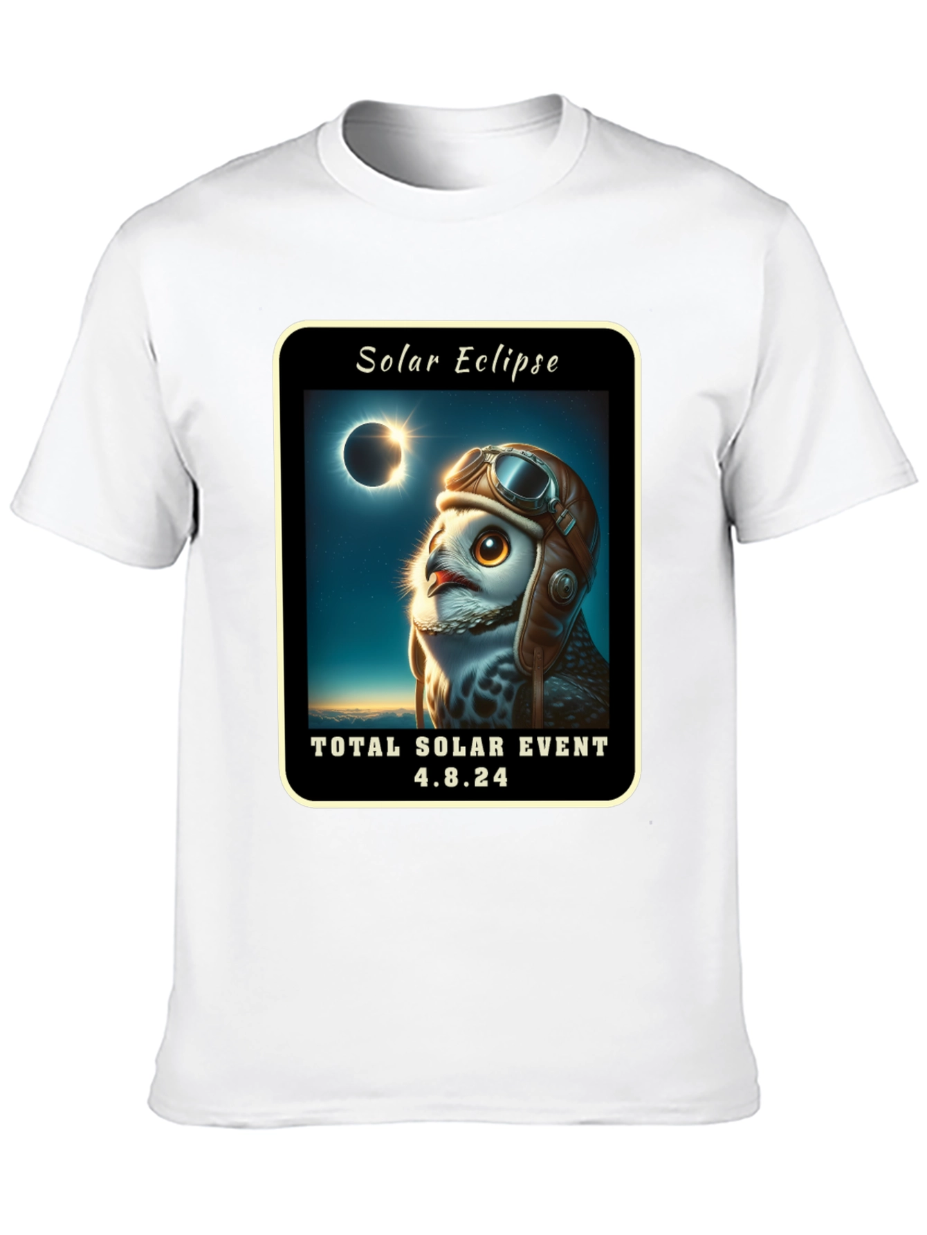 Solar Eclipse Owl T-Shirt 4.8.24