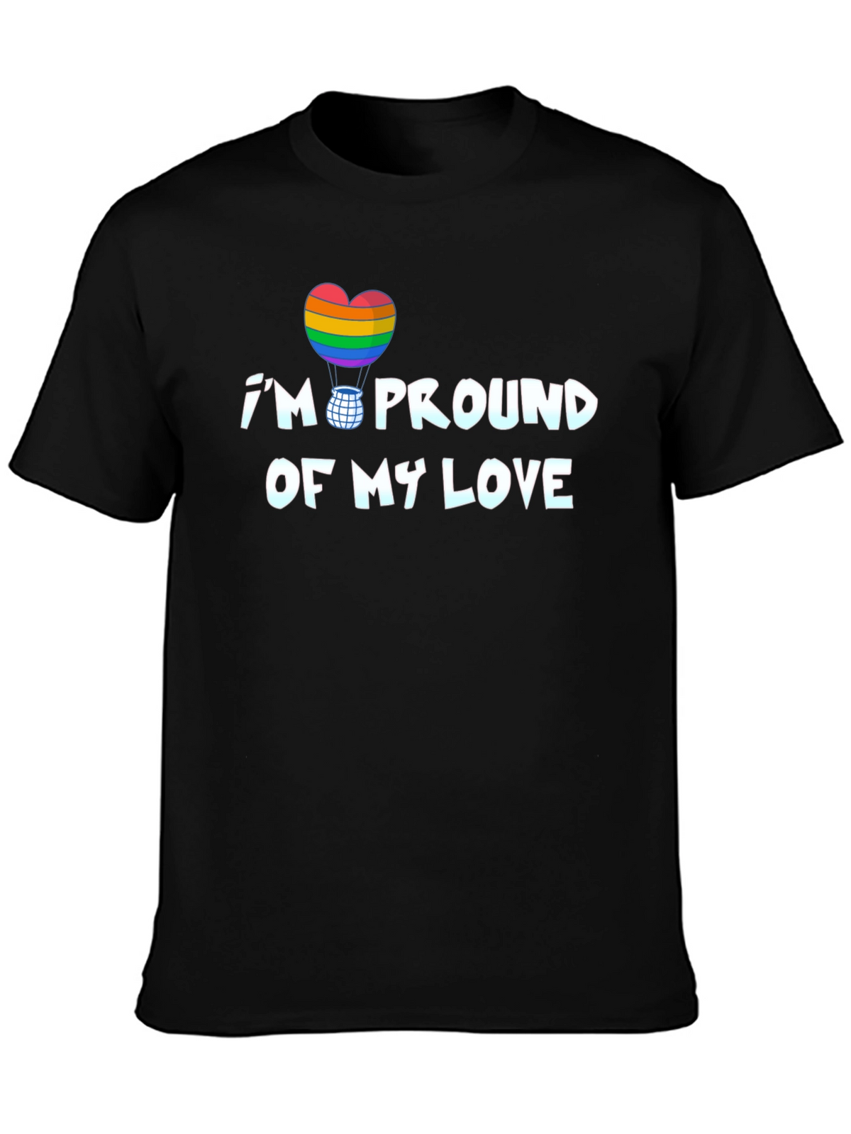 Proud Love LGBTQ Rainbow Heart T-Shirt