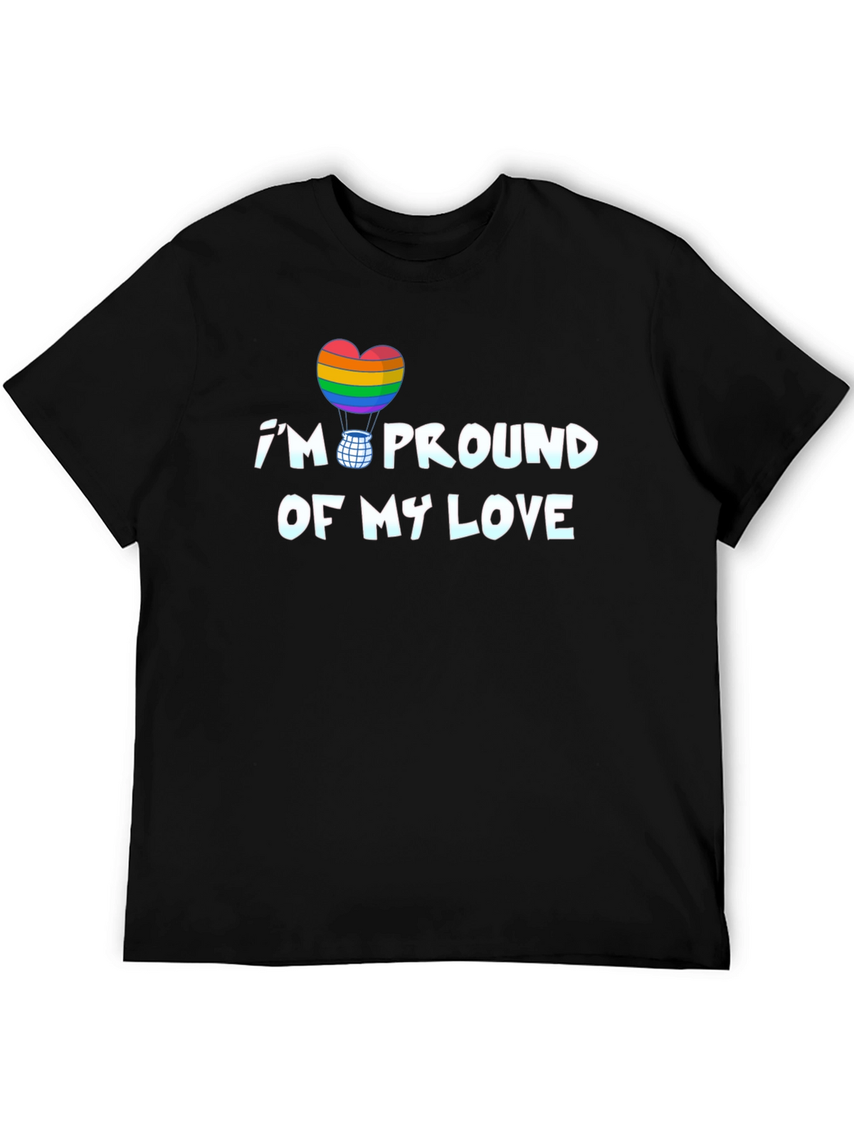 Proud Love LGBTQ Rainbow Heart T-Shirt