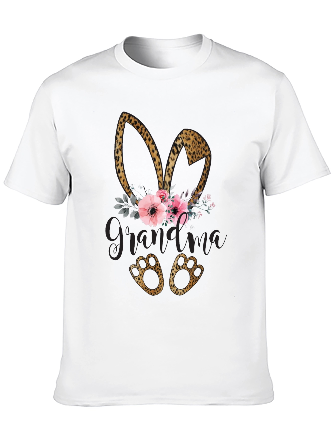 Grandma Easter Leopard Print Shirt