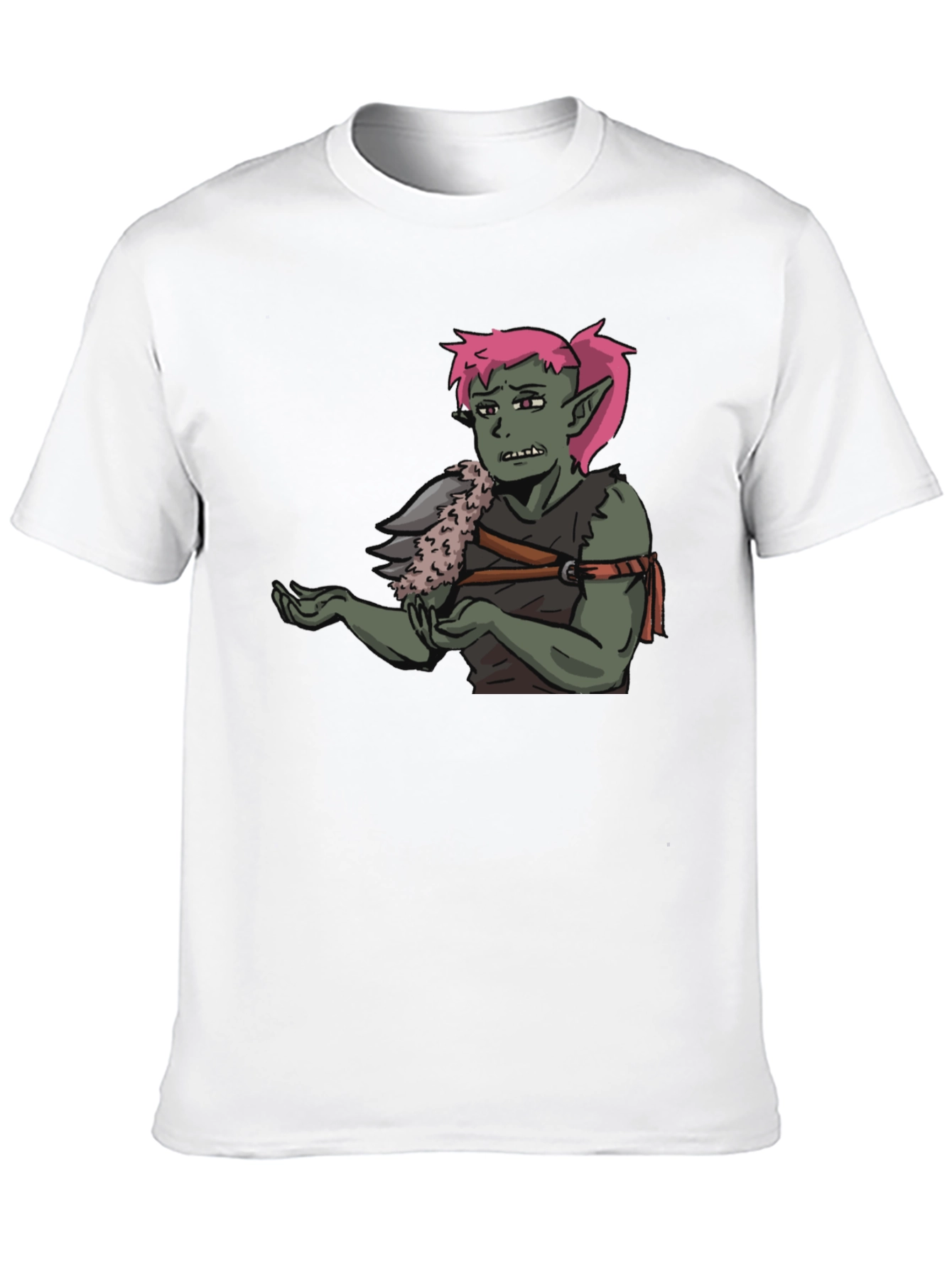 T-Shirt Featuring Green Character Graphic