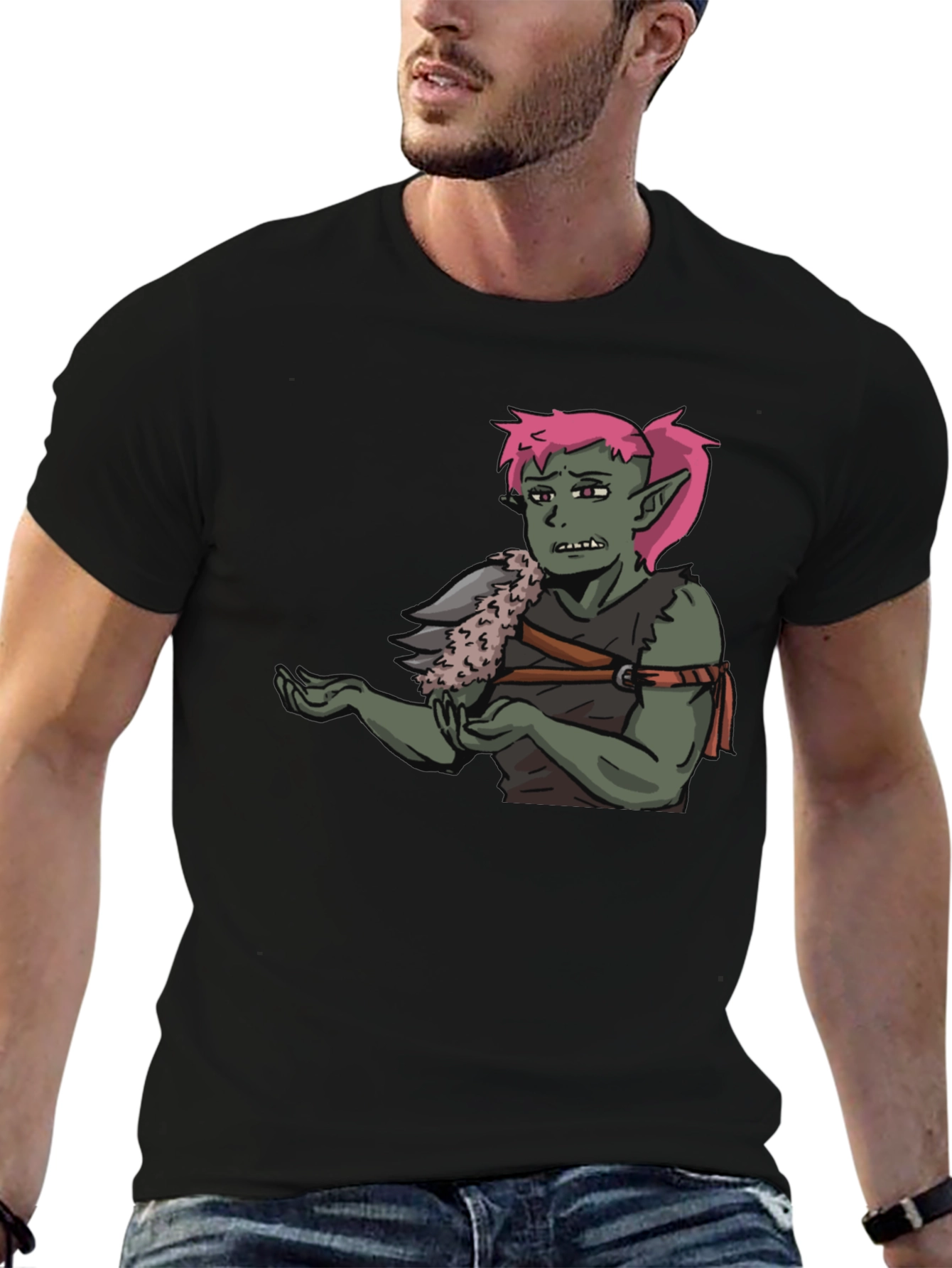 T-Shirt Featuring Green Character Graphic