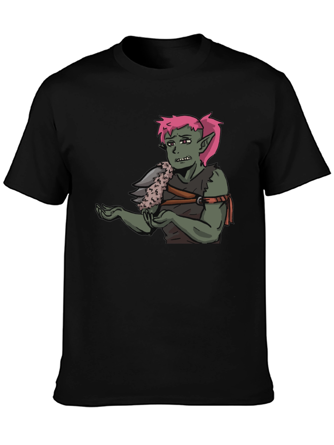 T-Shirt Featuring Green Character Graphic