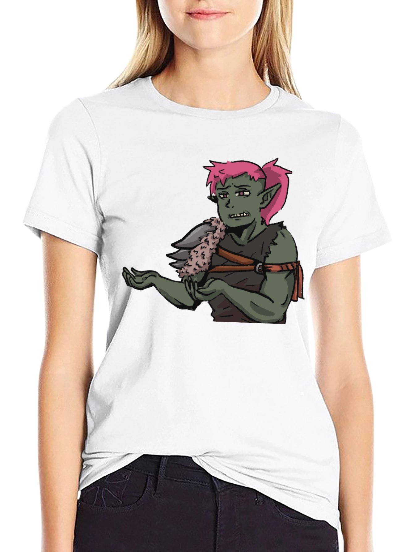 T-Shirt Featuring Green Character Graphic