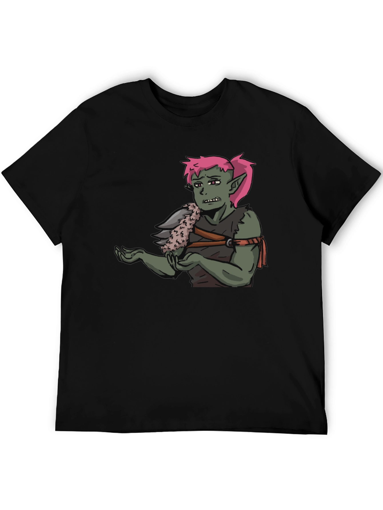 T-Shirt Featuring Green Character Graphic