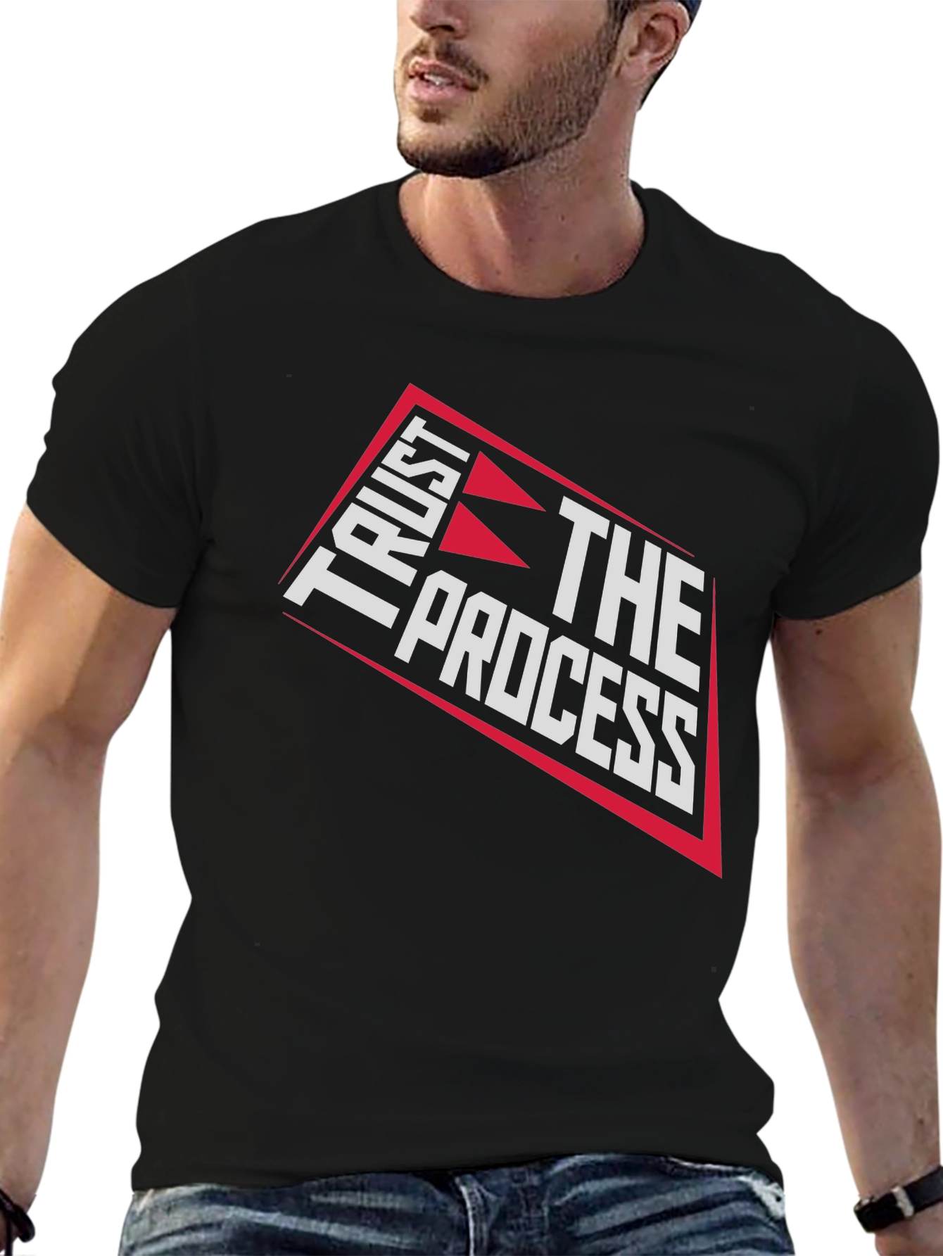 Trust the Process Graphic Tee - Black