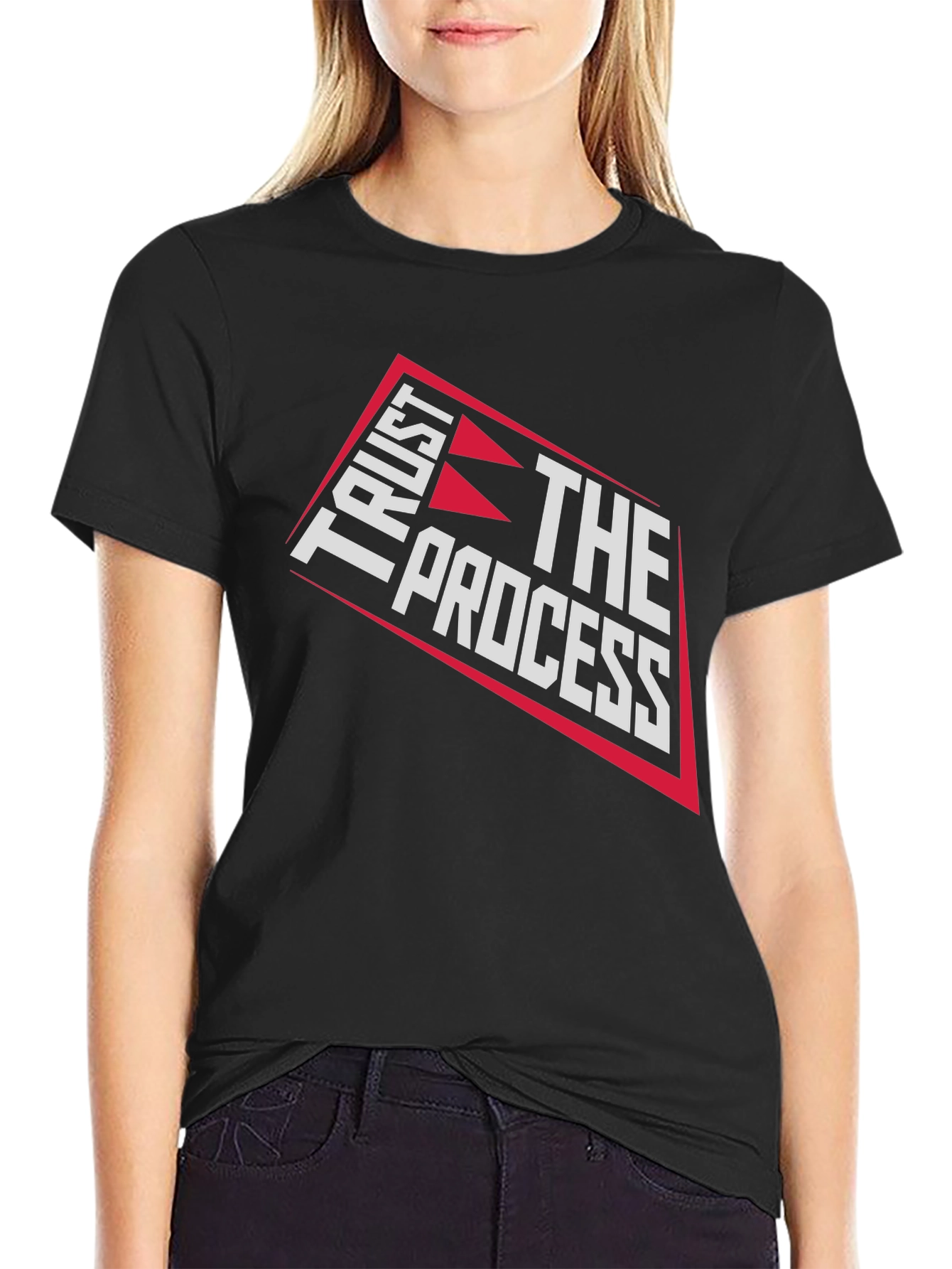 Trust the Process Graphic Tee - Black