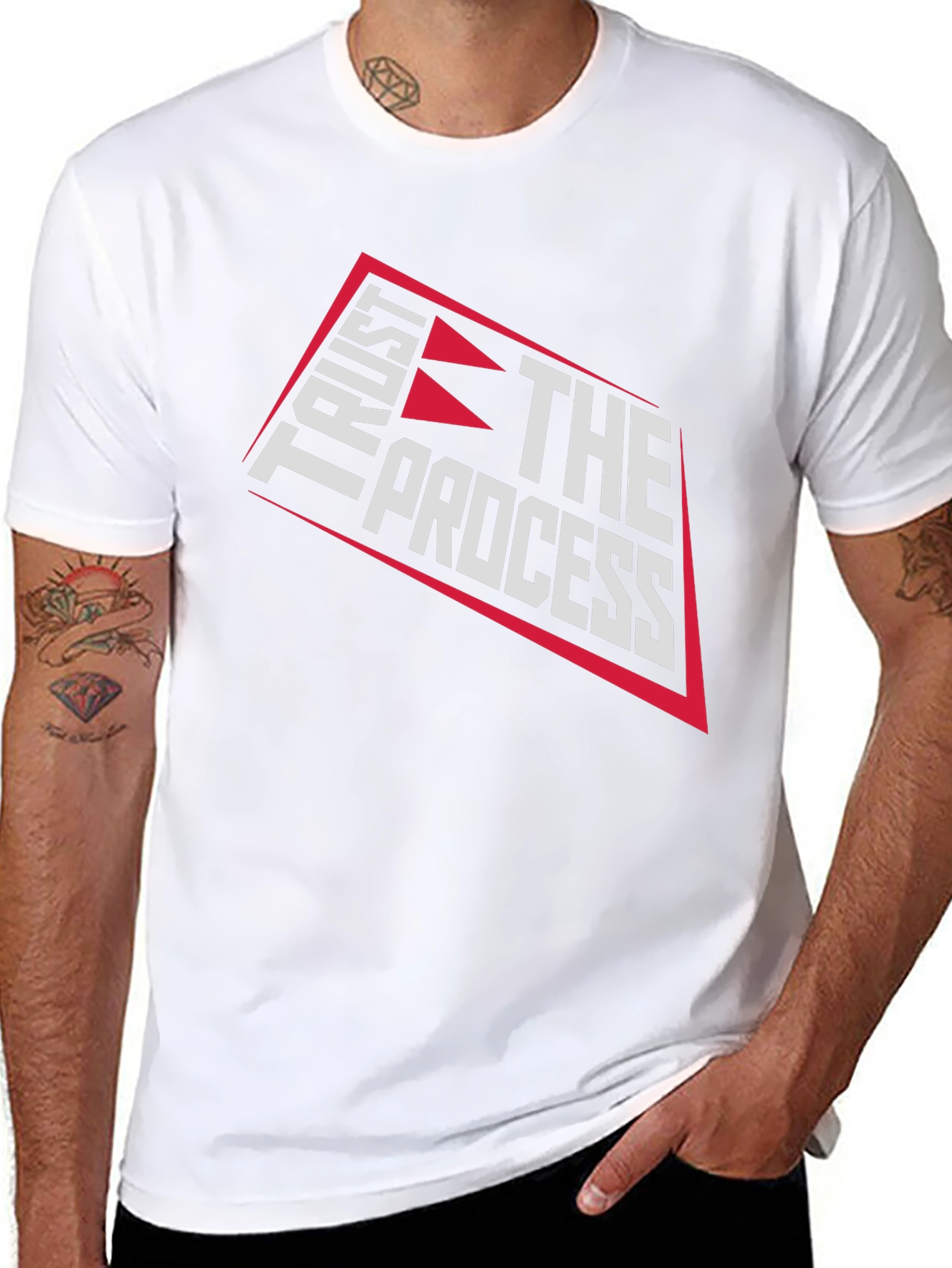 Trust the Process Graphic Tee - Black