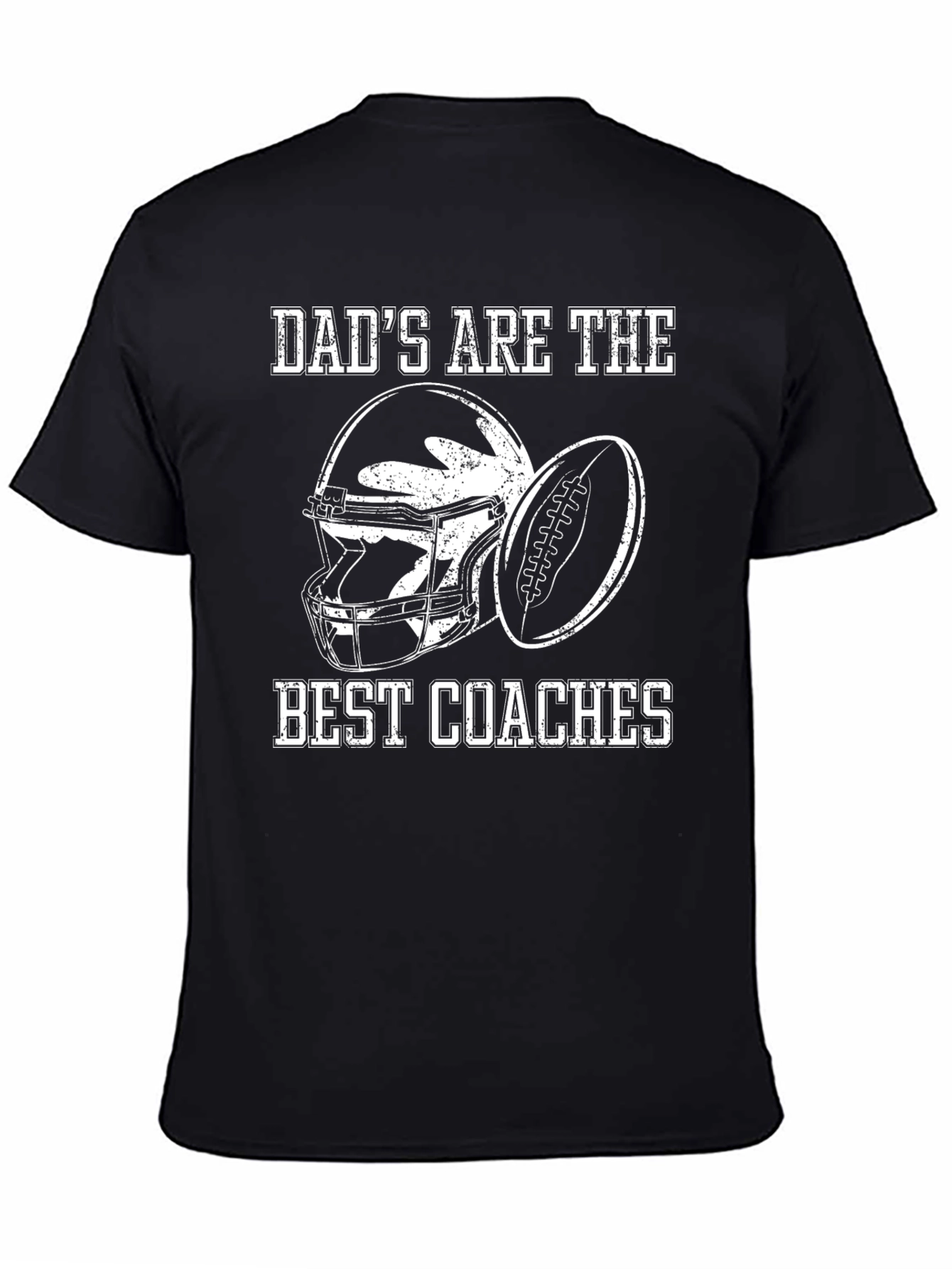 Dads Best Coaches Football Graphic T-Shirt