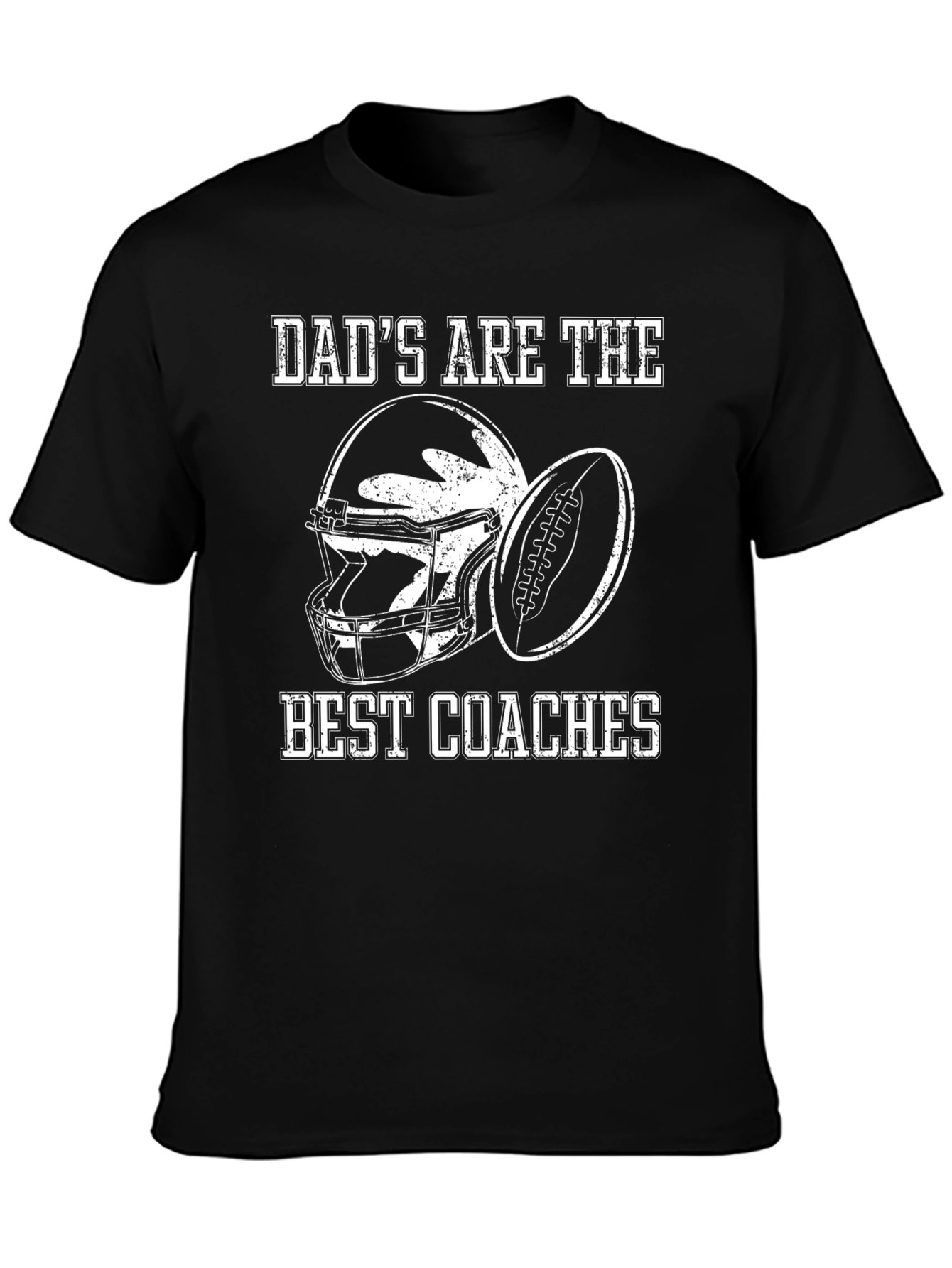 Dads Best Coaches Football Graphic T-Shirt