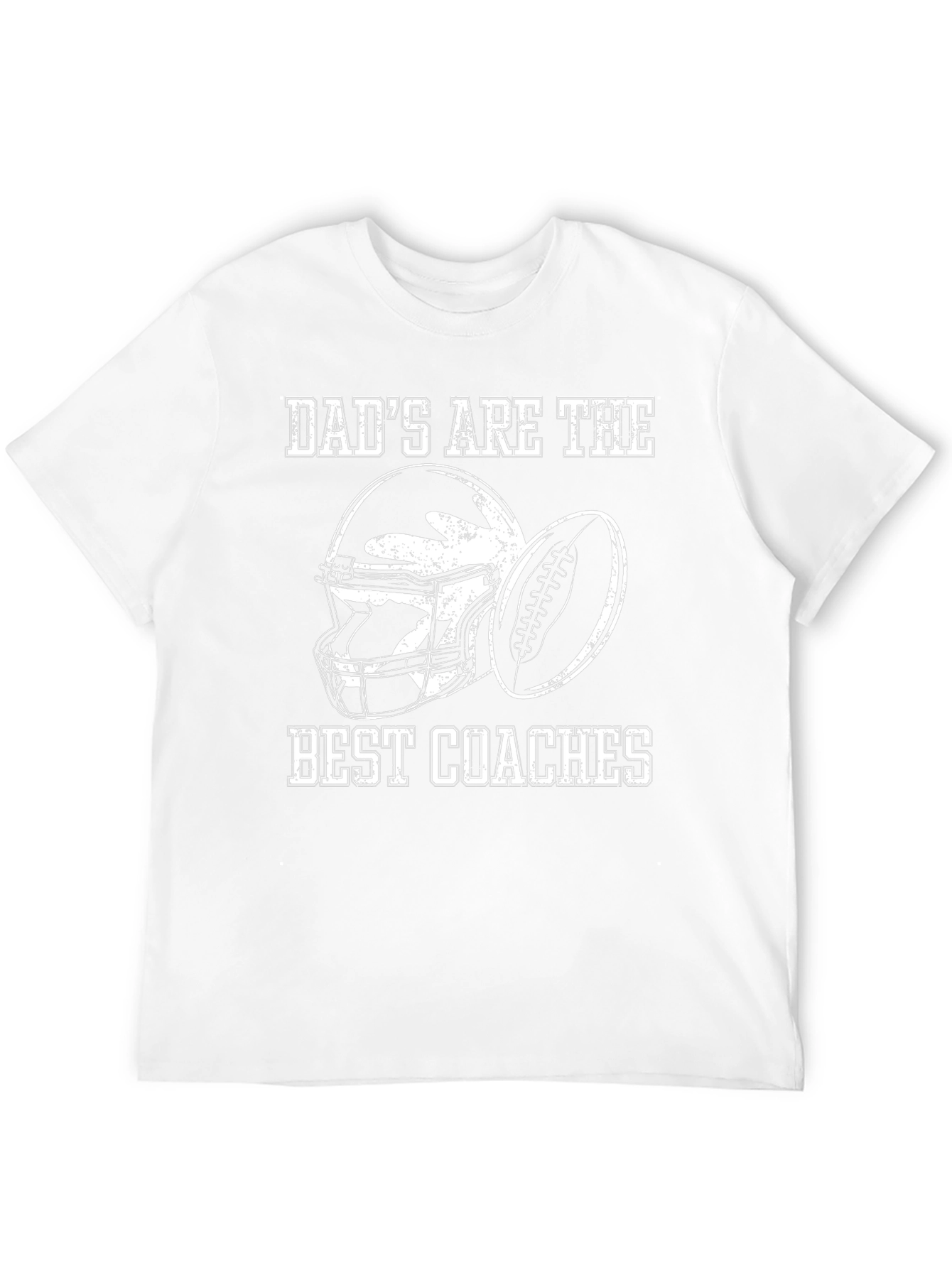 Dads Best Coaches Football Graphic T-Shirt