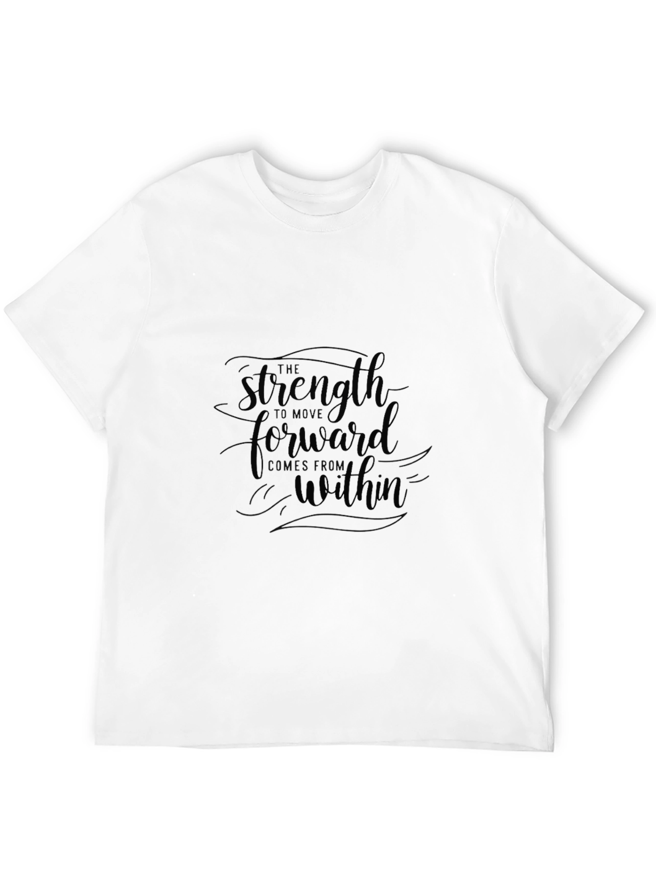 Strength Within Black Graphic Tee
