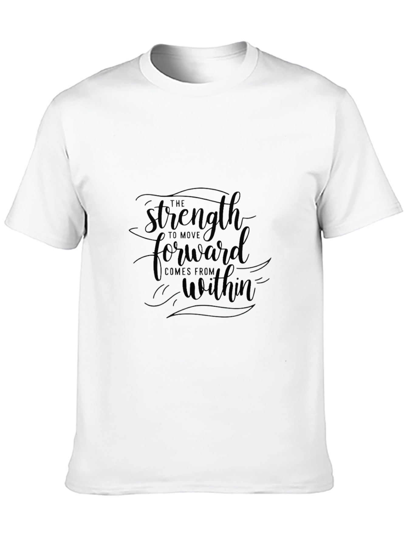 Strength Within Black Graphic Tee