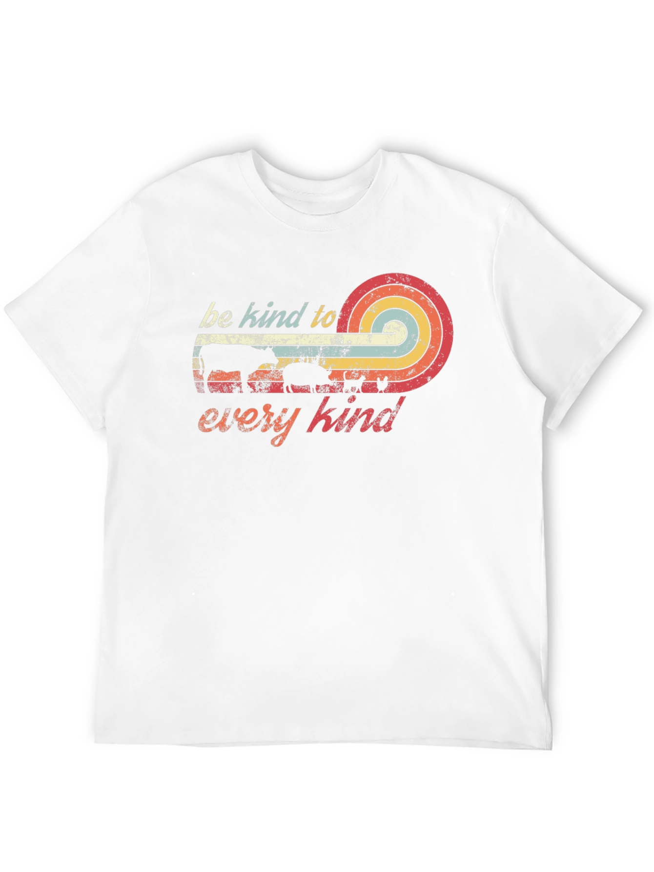 Be Kind to Every Kind Retro Vegan T-Shirt