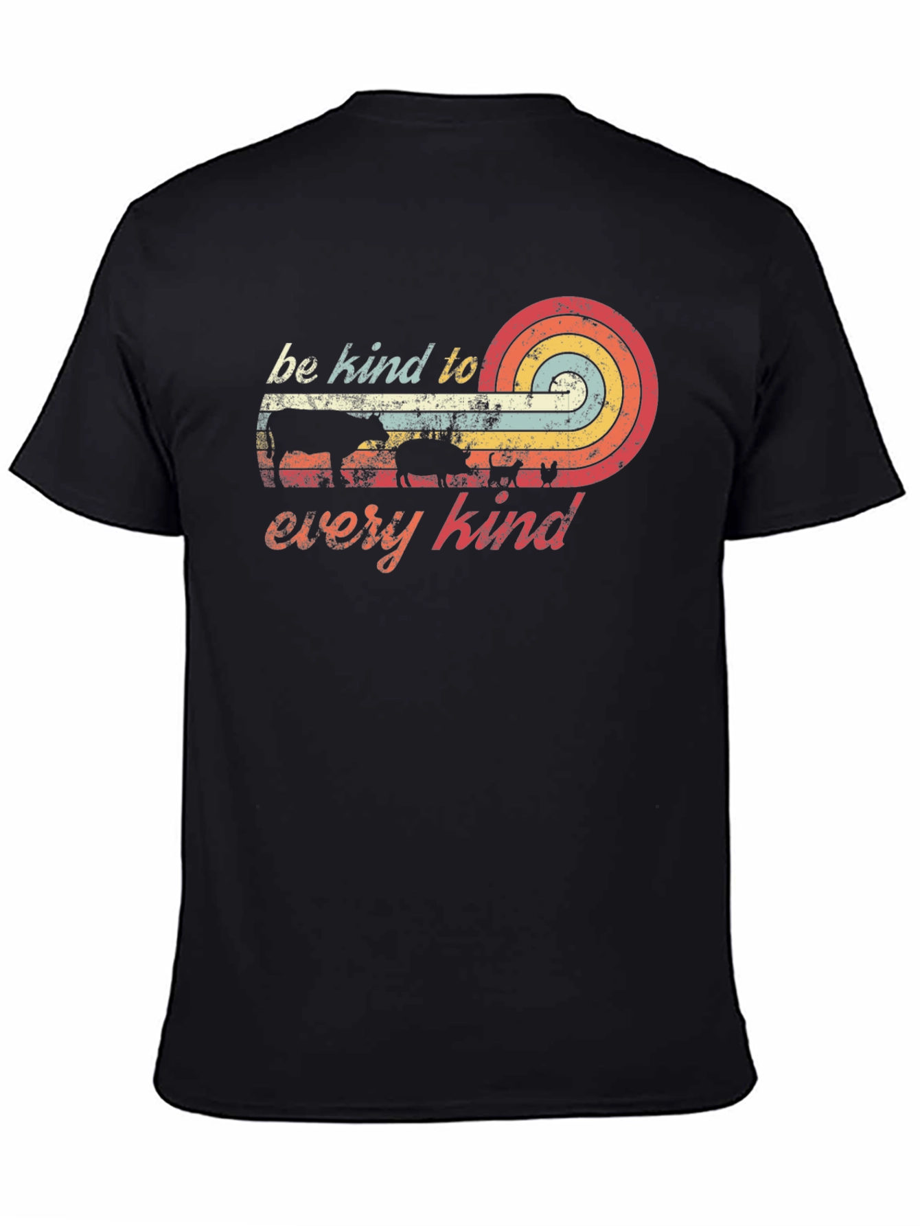 Be Kind to Every Kind Retro Vegan T-Shirt