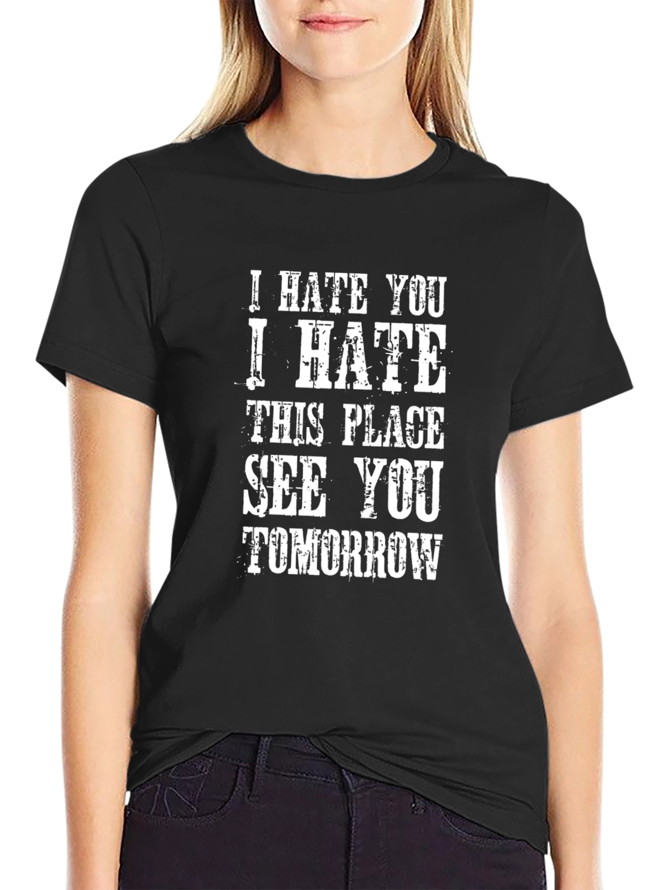 I Hate You T-Shirt - Funny Slogan Tee