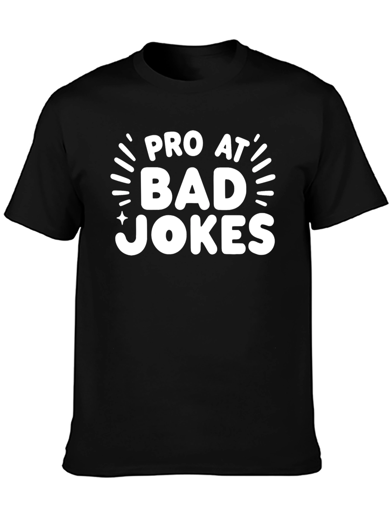 Pro At Bad Jokes Graphic T-Shirt - Funny Tee