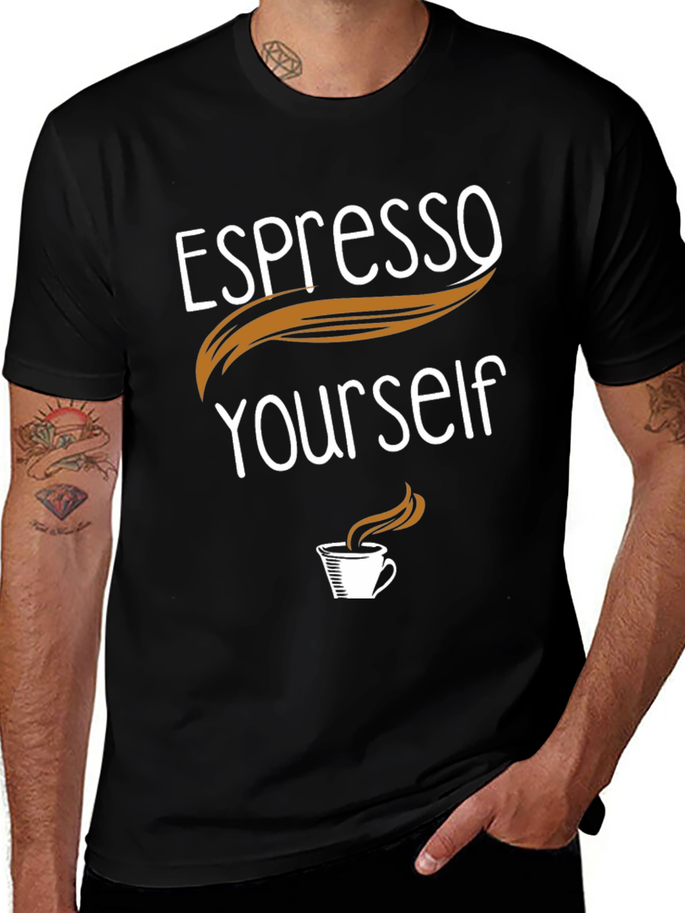 Espresso Yourself Graphic Tee - Coffee Lovers Shirt