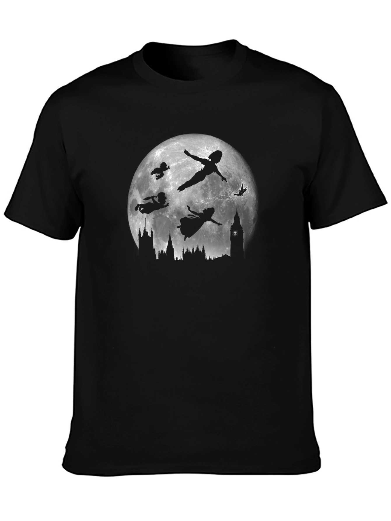 Peter Pan London Silhouette Black T-Shirt