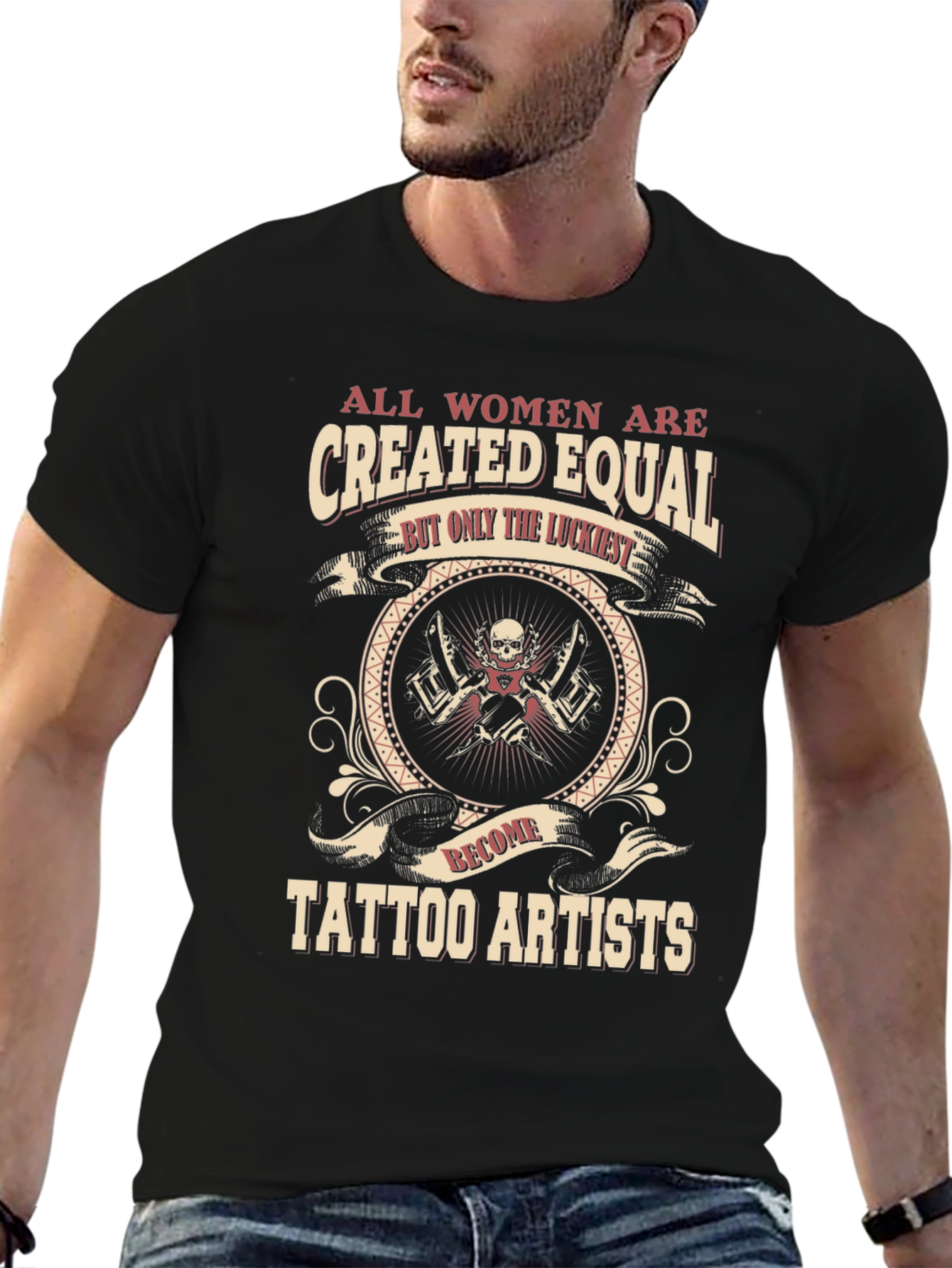Women Tattoo Artist Black T-Shirt