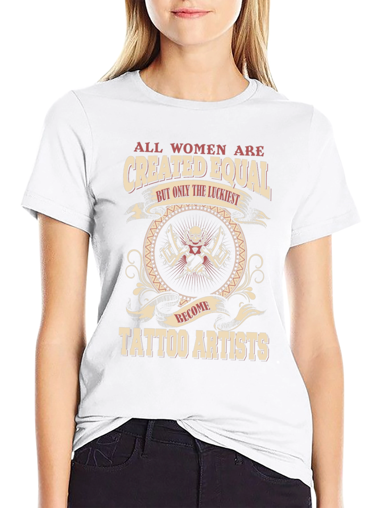 Women Tattoo Artist Black T-Shirt