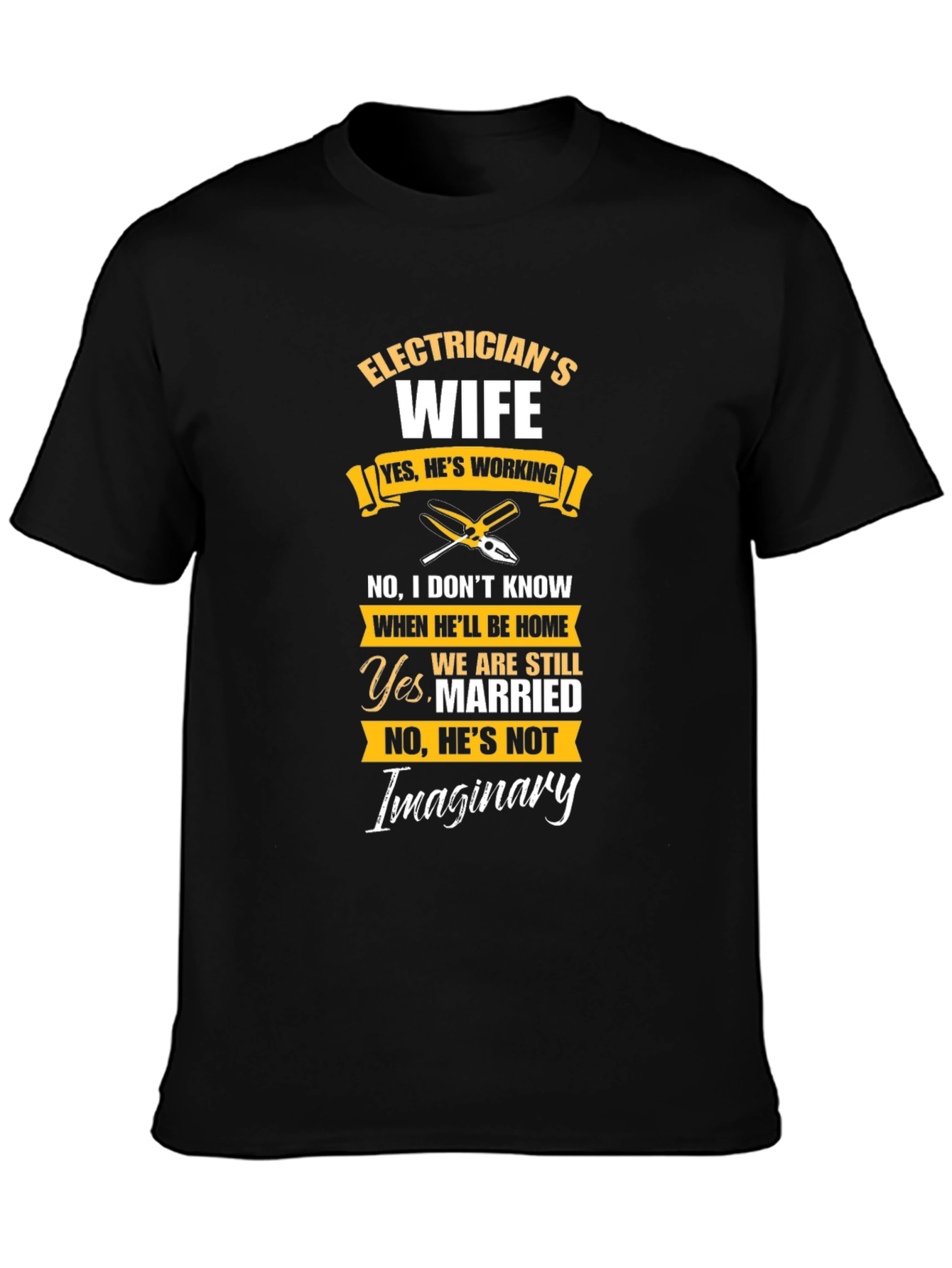 Electricians Wife Novelty Graphic T-Shirt