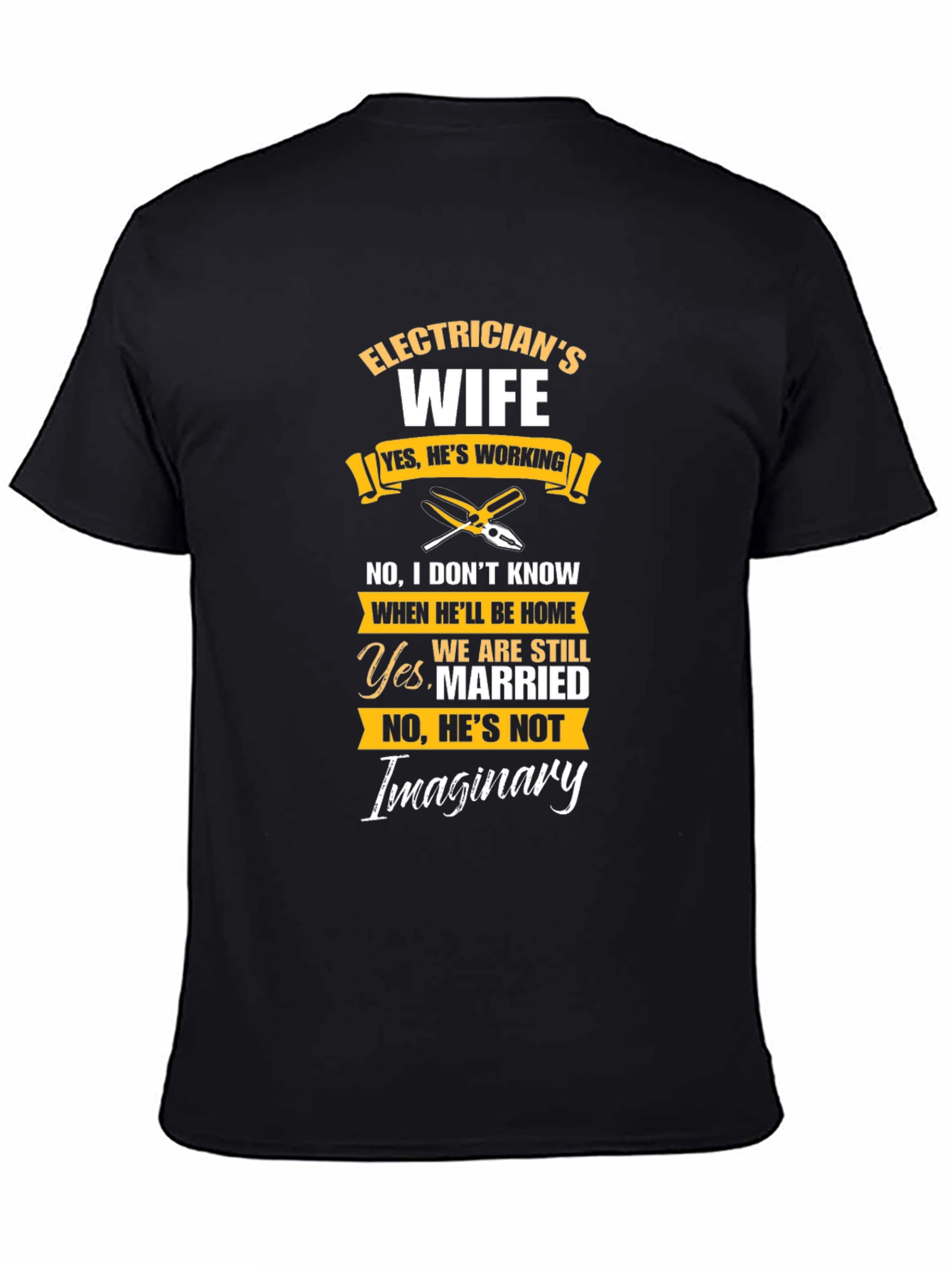 Electricians Wife Novelty Graphic T-Shirt