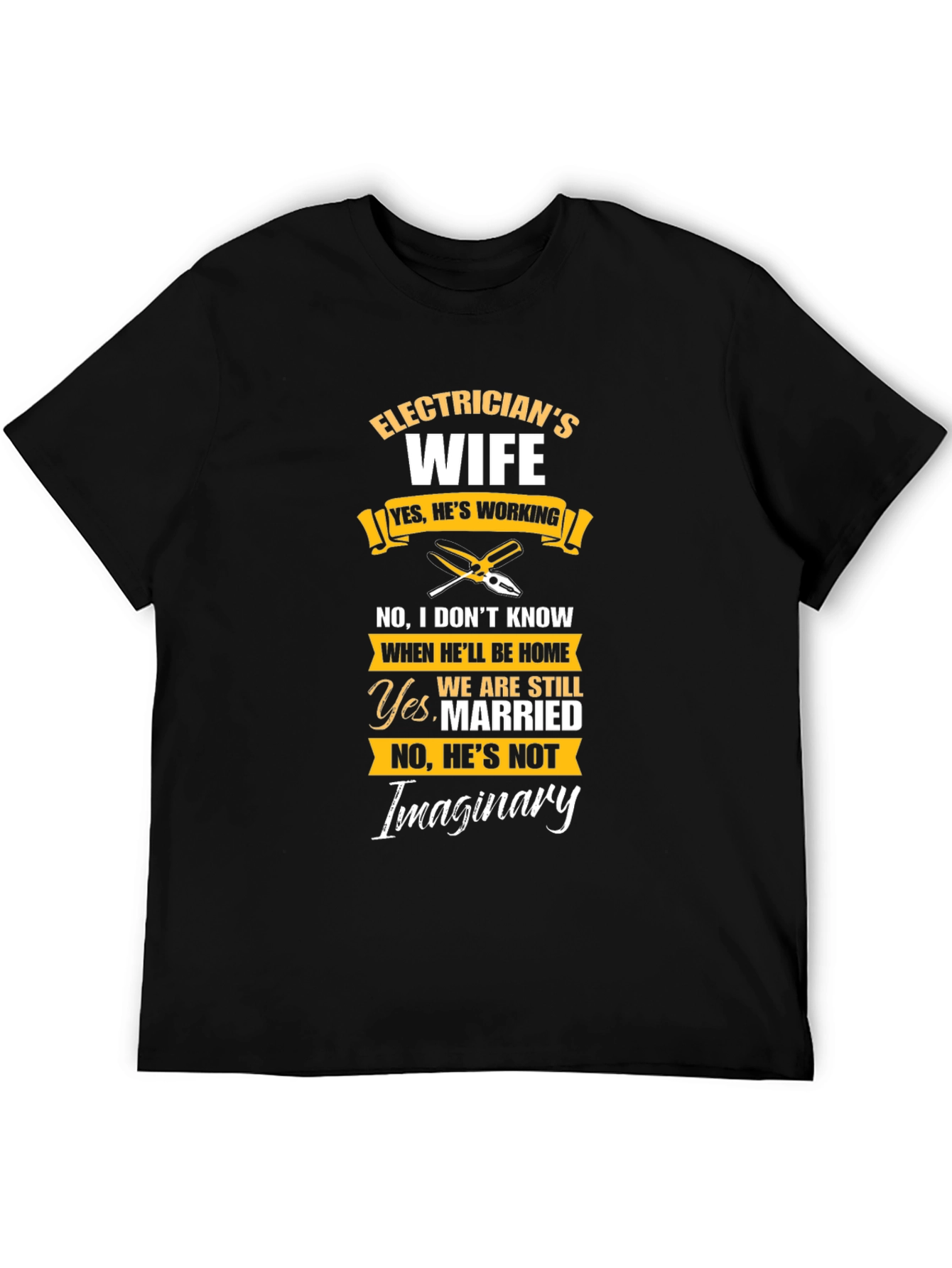 Electricians Wife Novelty Graphic T-Shirt