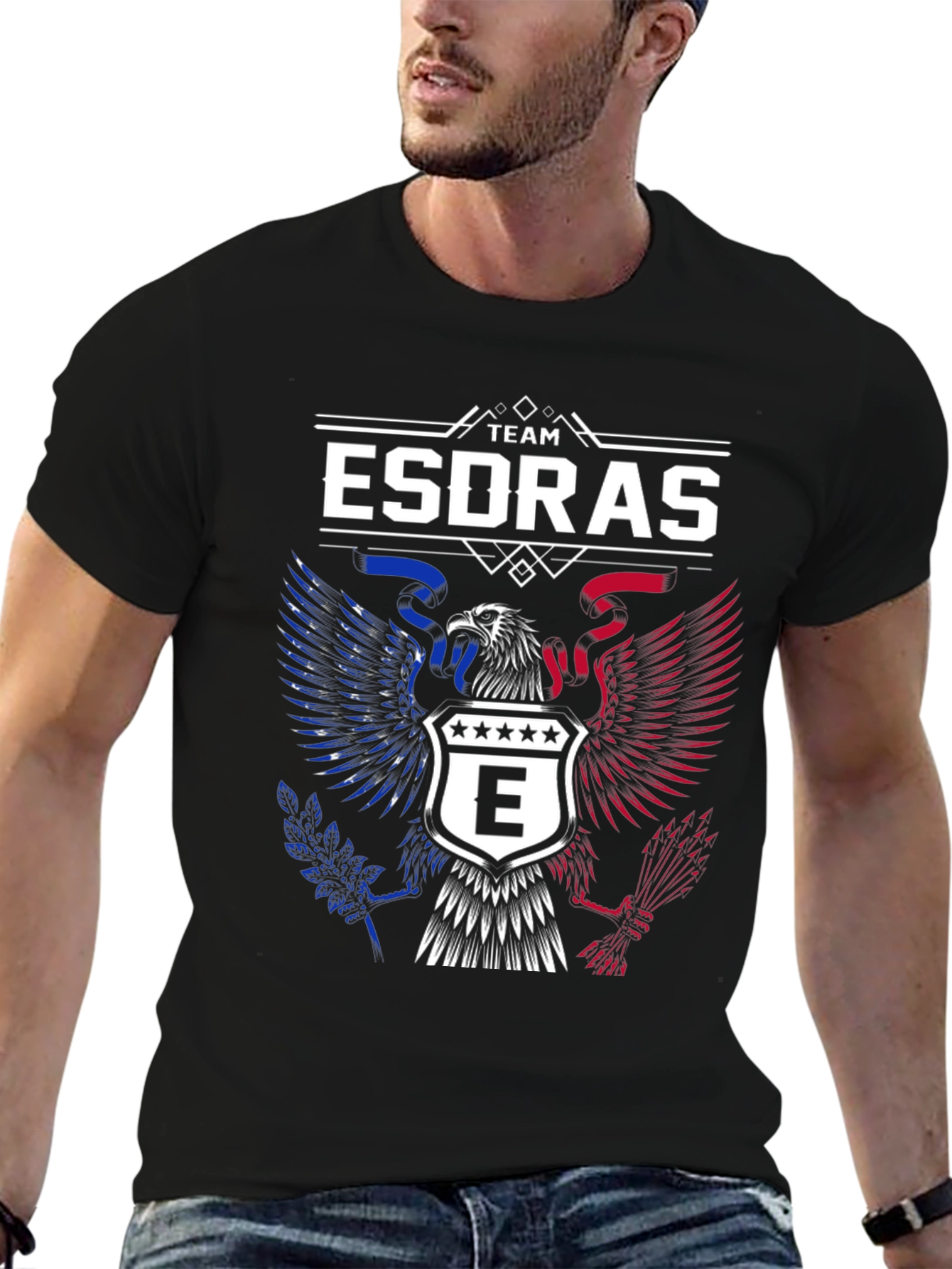 Team Esdras Eagle Crest Graphic T-Shirt
