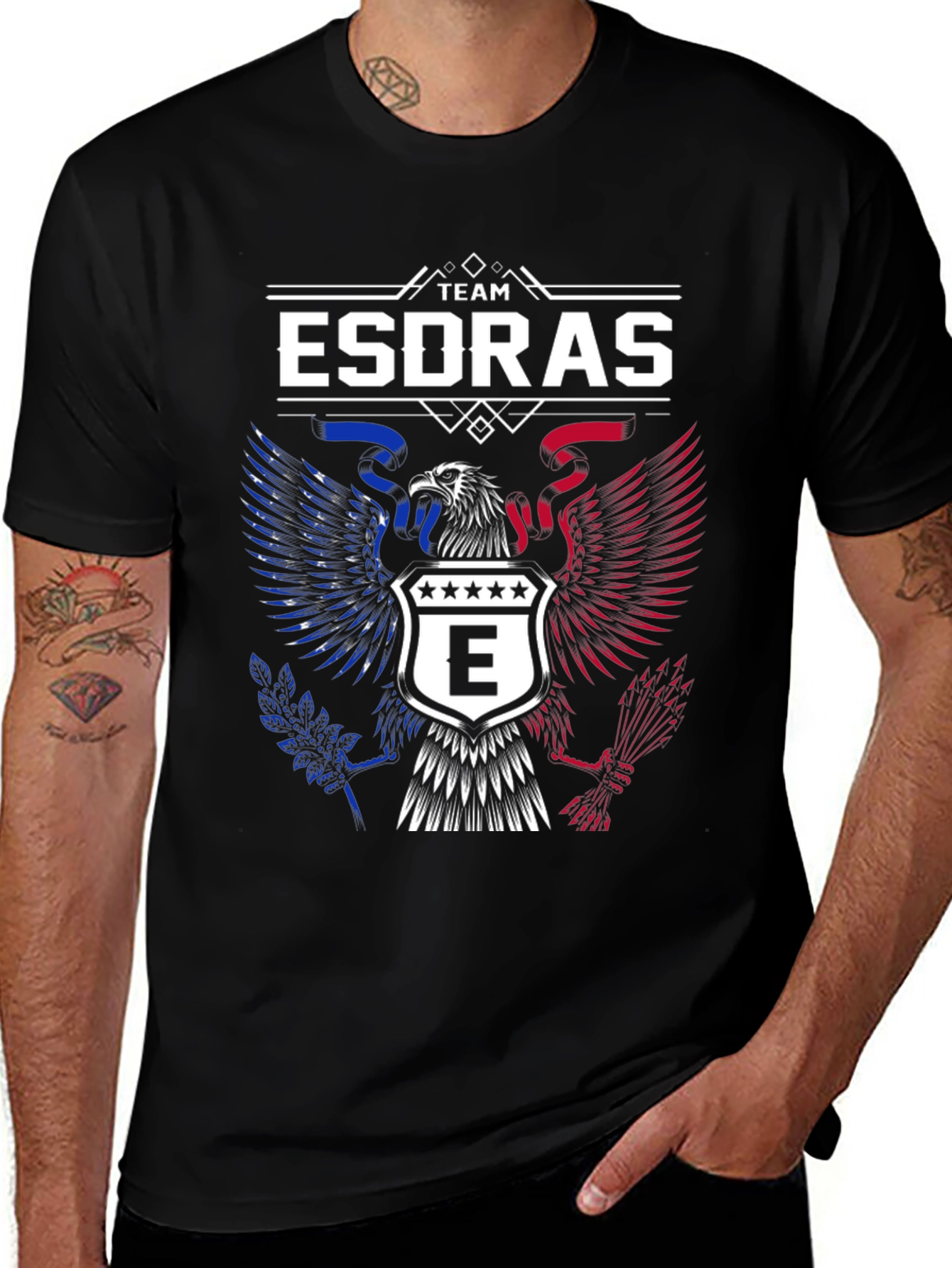 Team Esdras Eagle Crest Graphic T-Shirt