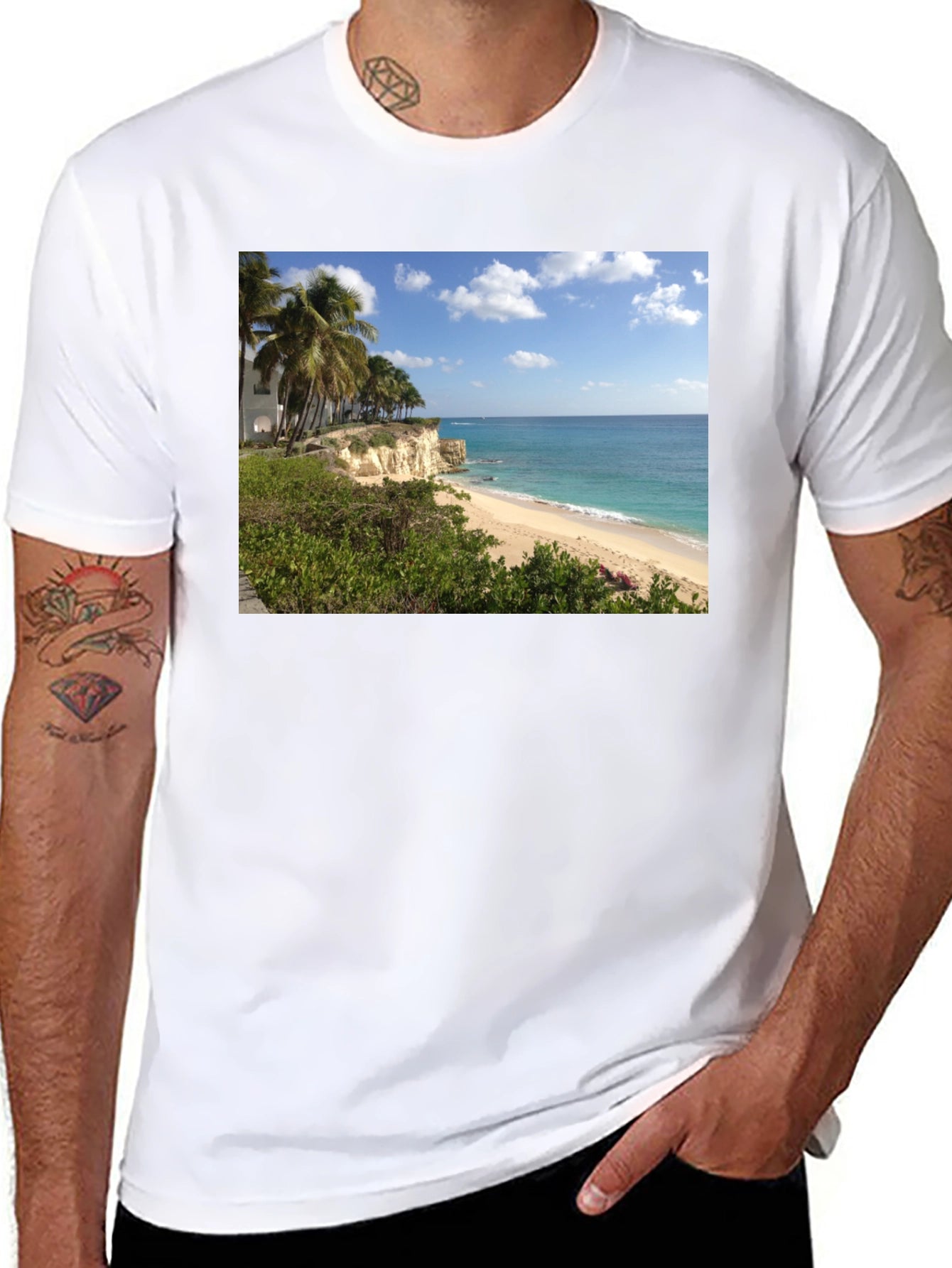 Beach Paradise Graphic T-Shirt