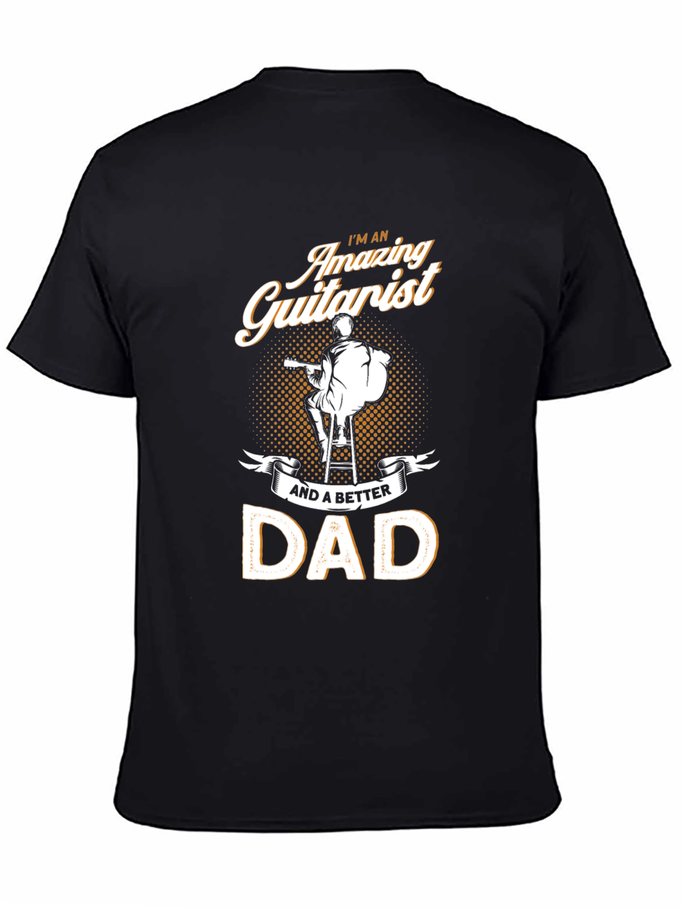 Amazing Guitarist Dad Black T-Shirt
