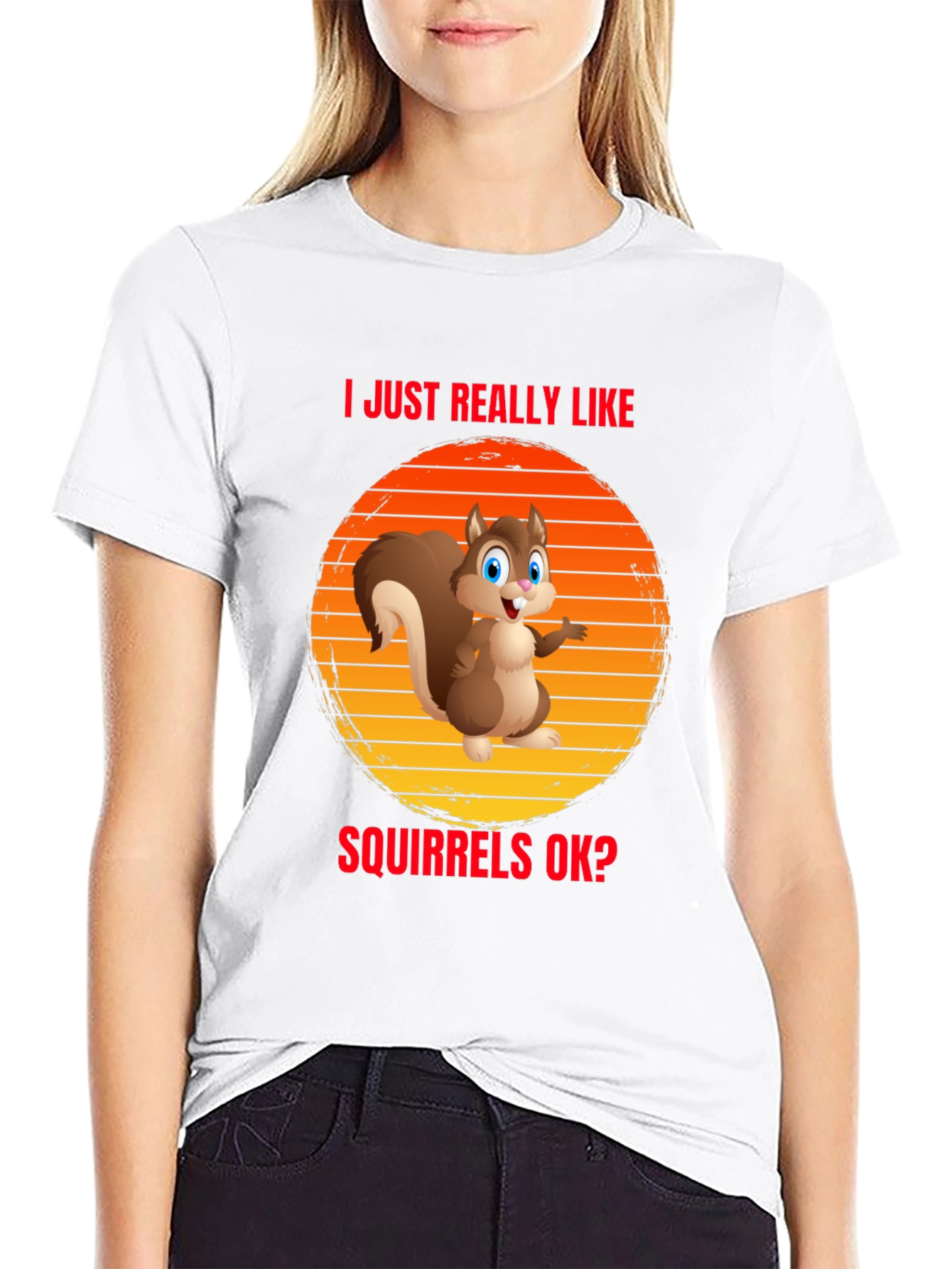 I Like Squirrels OK? Funny T-Shirt