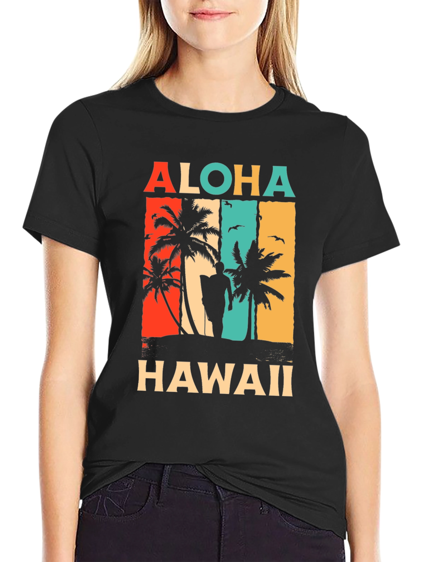Aloha Hawaii Retro Graphic T-Shirt