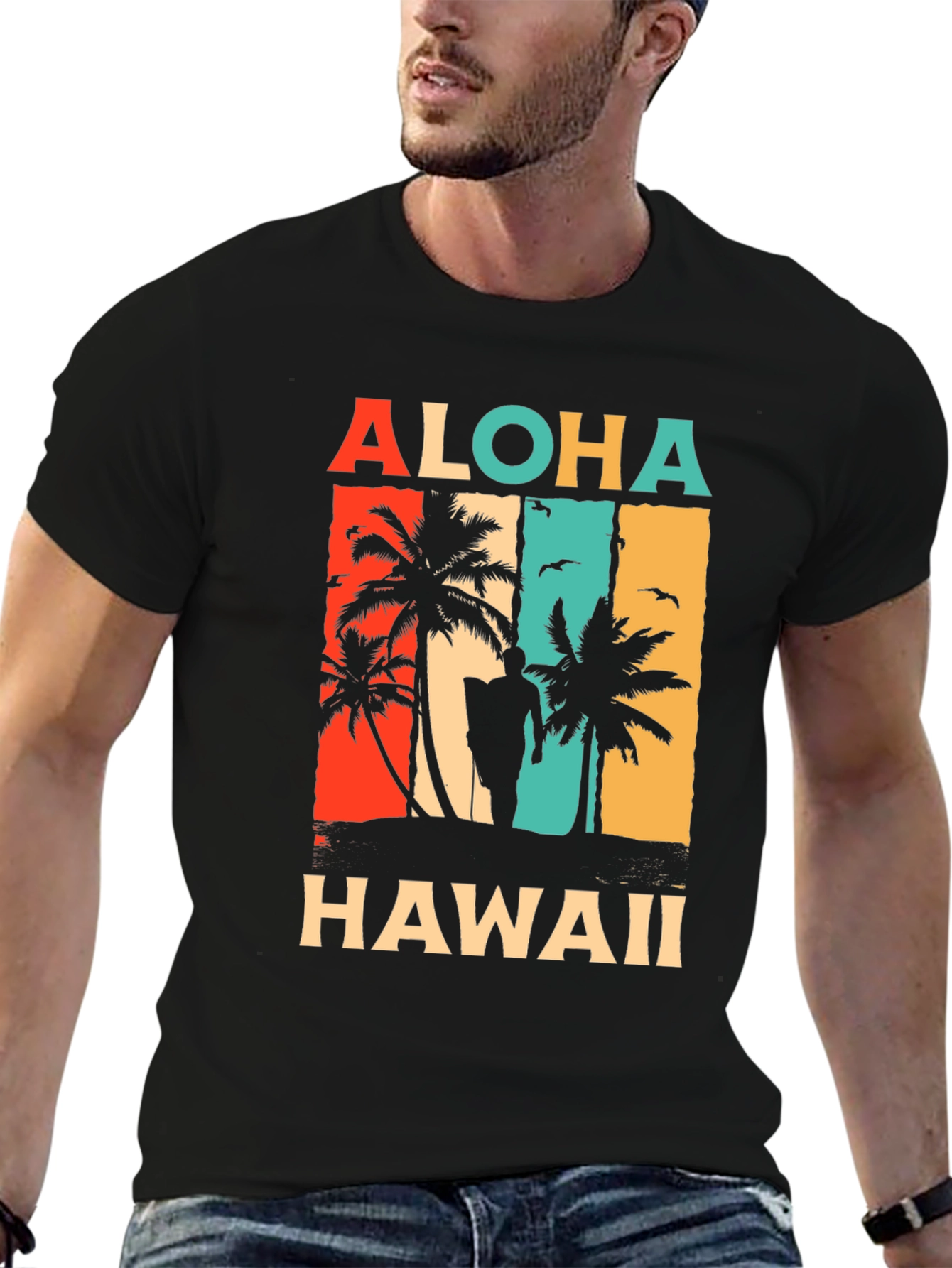 Aloha Hawaii Retro Graphic T-Shirt