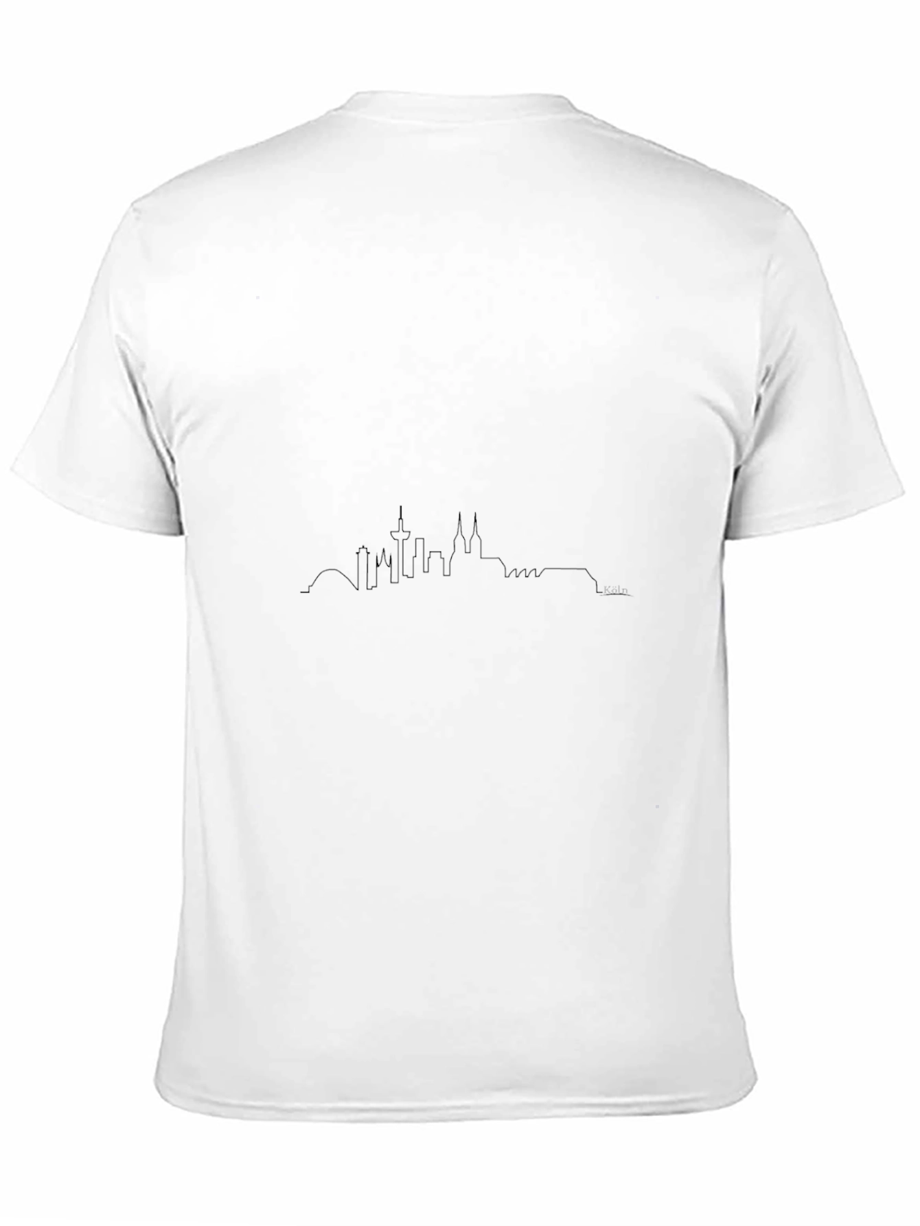 Cologne Skyline T-Shirt - Modern Black Tee