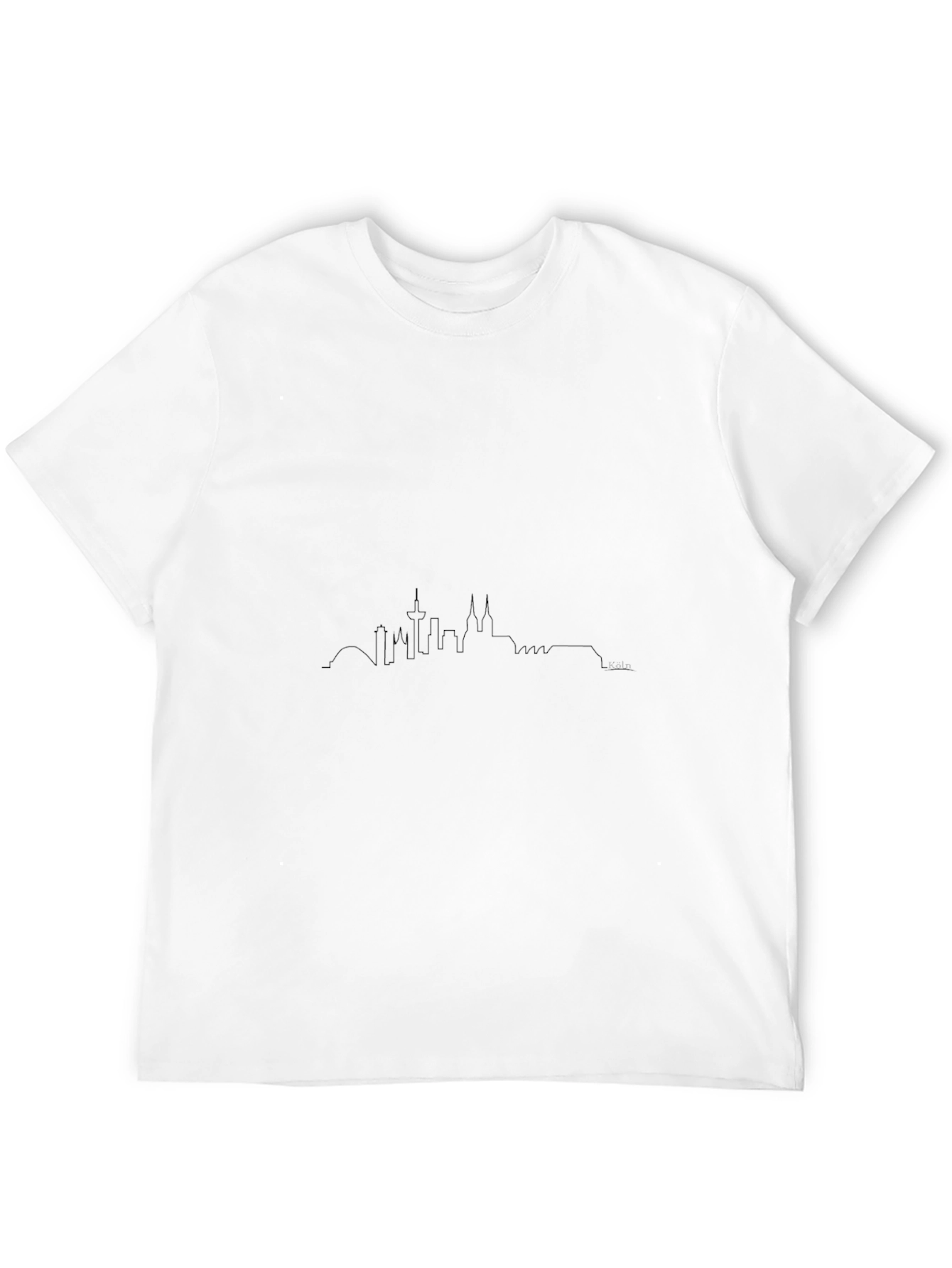 Cologne Skyline T-Shirt - Modern Black Tee