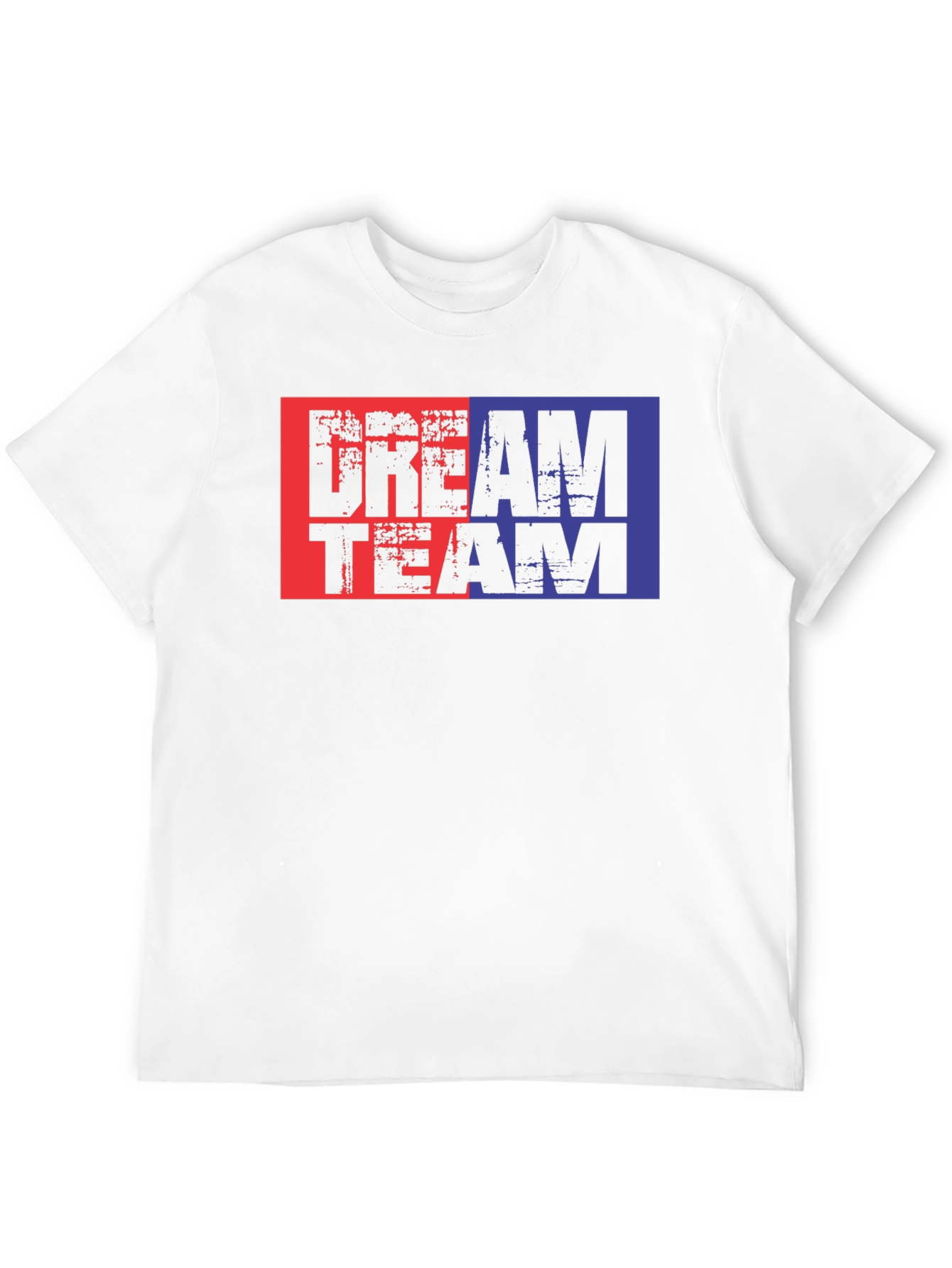 Dream Team Graphic Tee - Black Cotton Blend T-Shirt