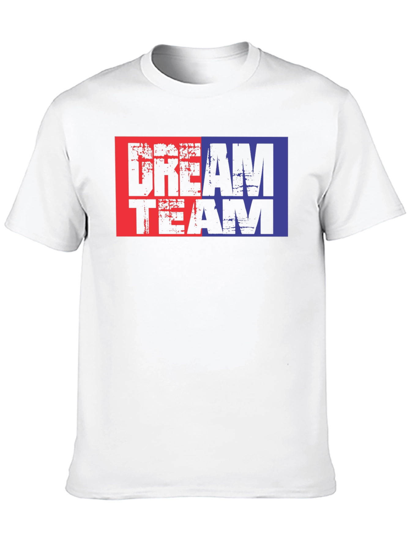 Dream Team Graphic Tee - Black Cotton Blend T-Shirt