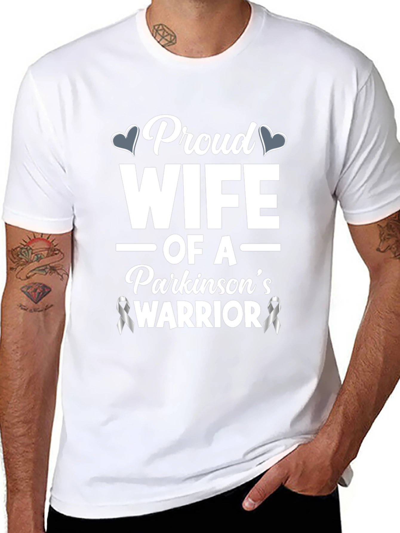 Proud Wife of a Parkinsons Warrior T-Shirt