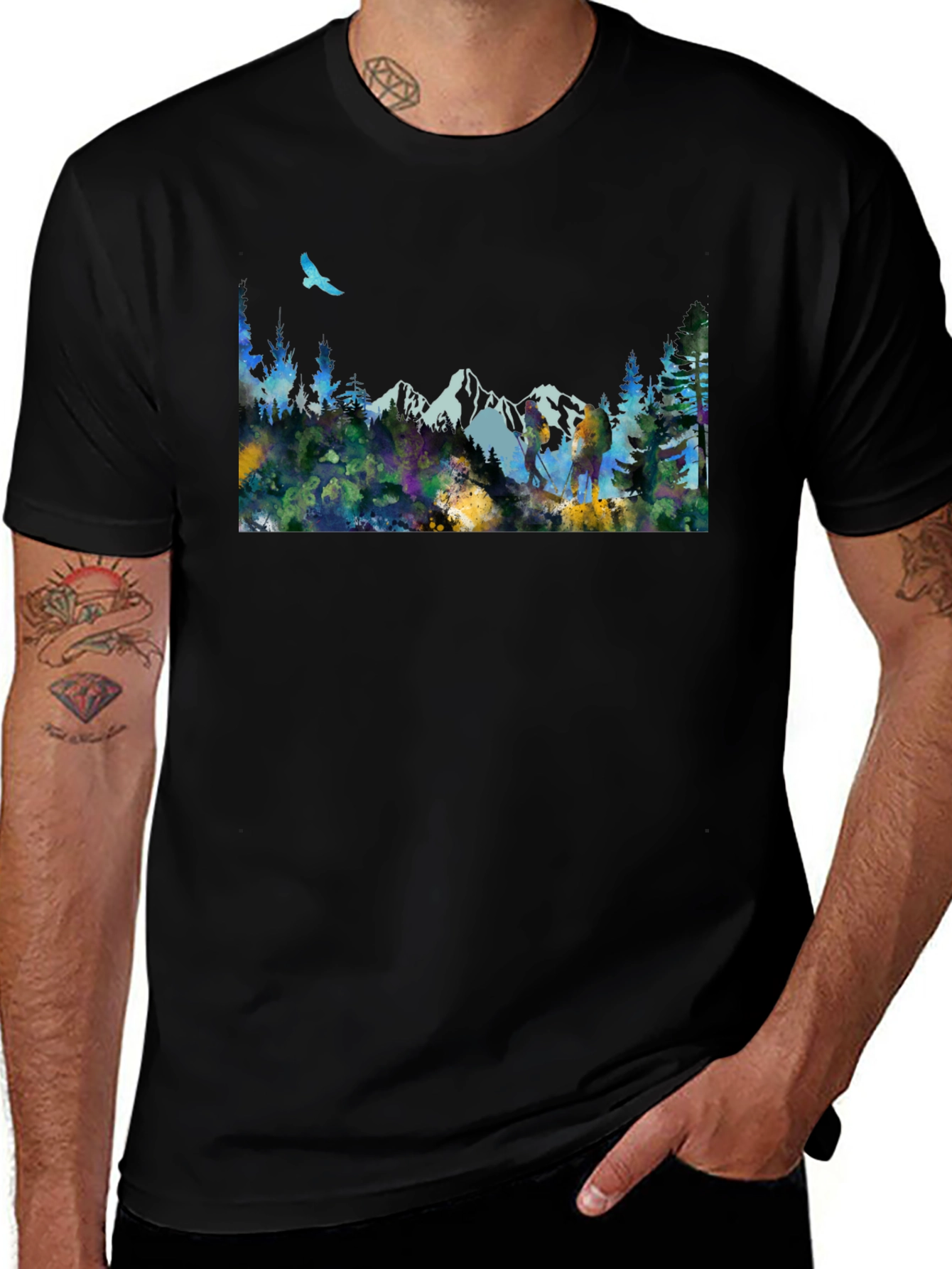 Mountain Scene Graphic Tee