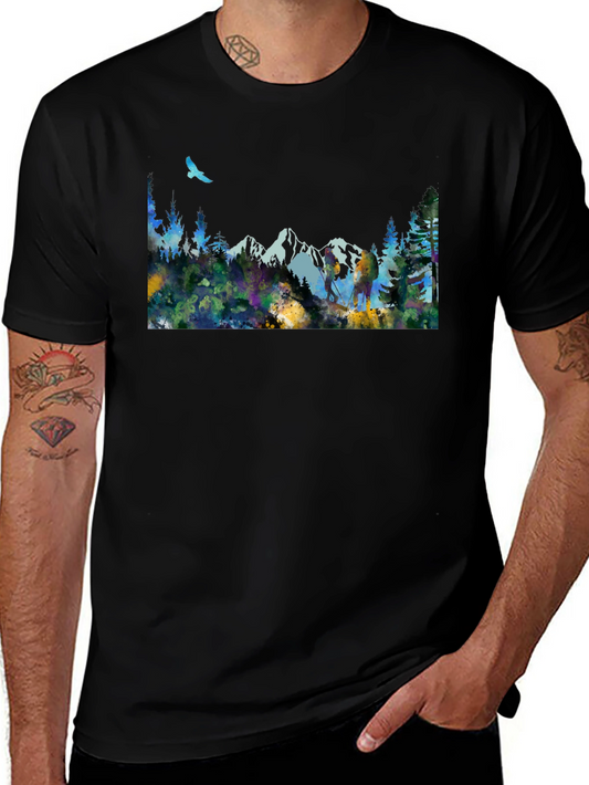 Mountain Scene Graphic Tee