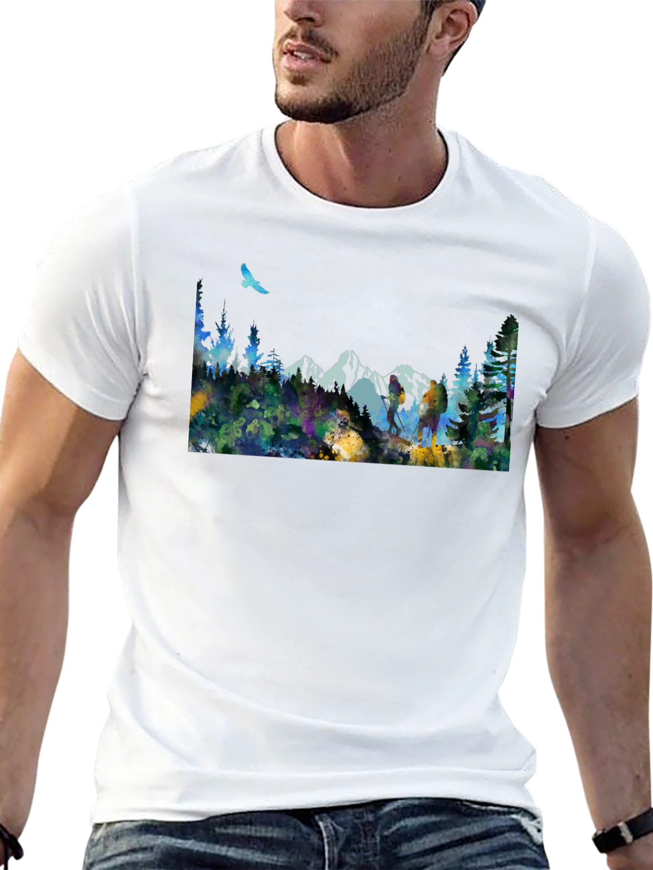 Mountain Scene Graphic Tee